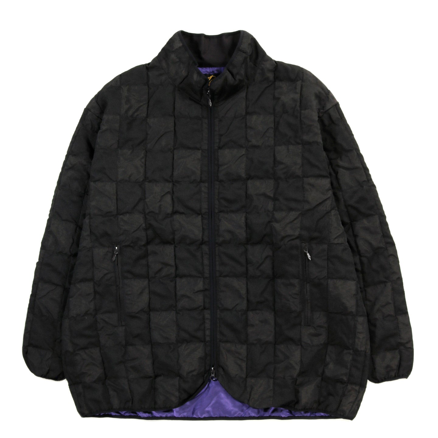 NEEDLES PIPING JACKET FRINGE JACQUARD / CHECKER BROWN