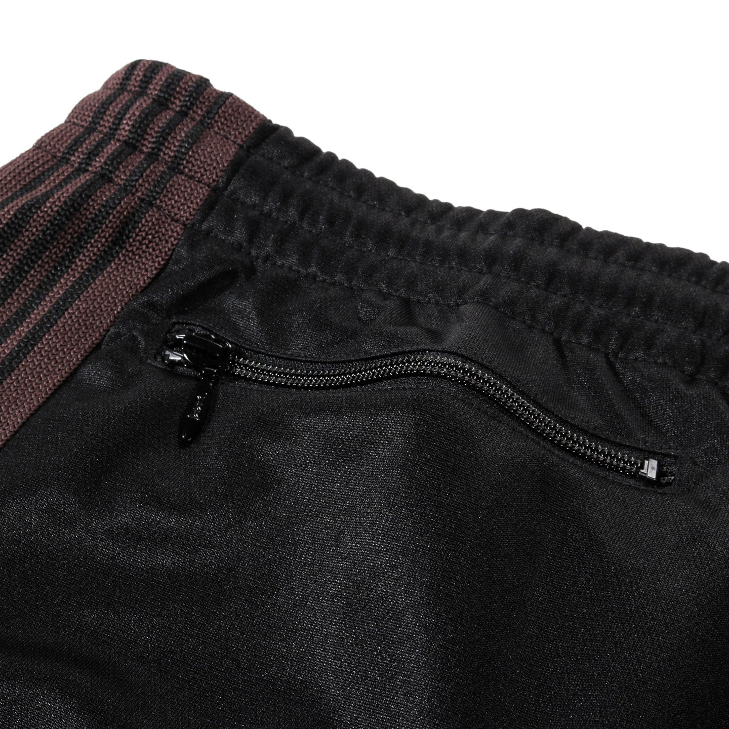 NEEDLES NARROW TRACK PANT POLY SMOOTH BLACK