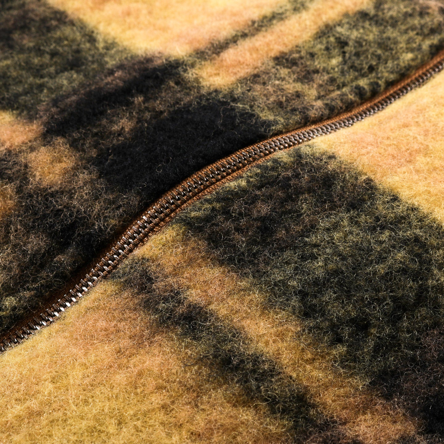 NEEDLES SWING JACKET WOOL SHAGGY MUSTARD