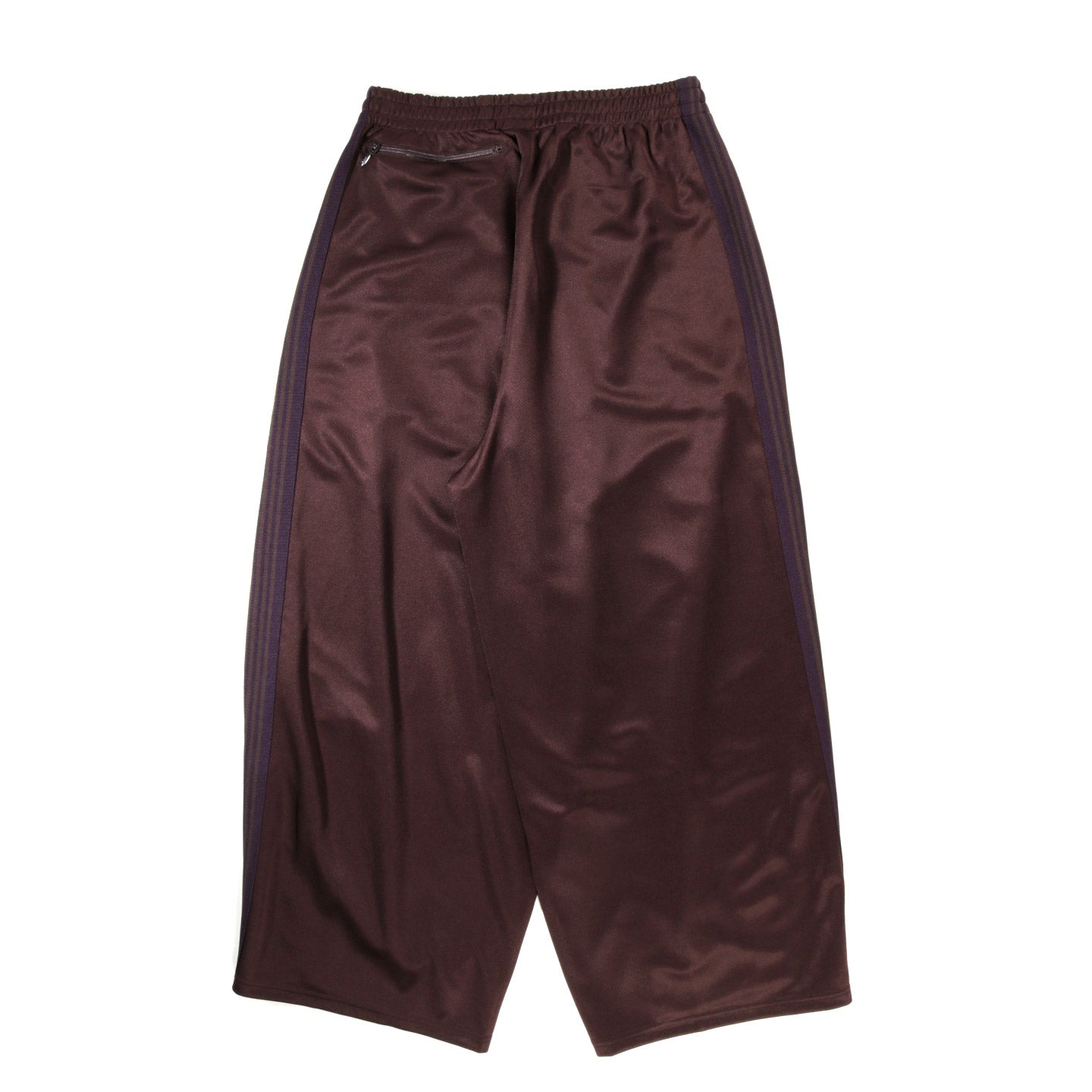 NEEDLES H.D. TRACK PANT POLY SMOOTH DARK BROWN