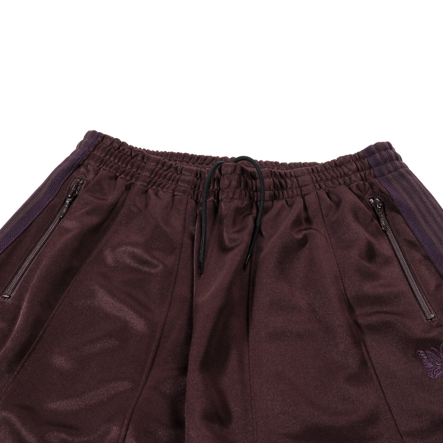 NEEDLES H.D. TRACK PANT POLY SMOOTH DARK BROWN