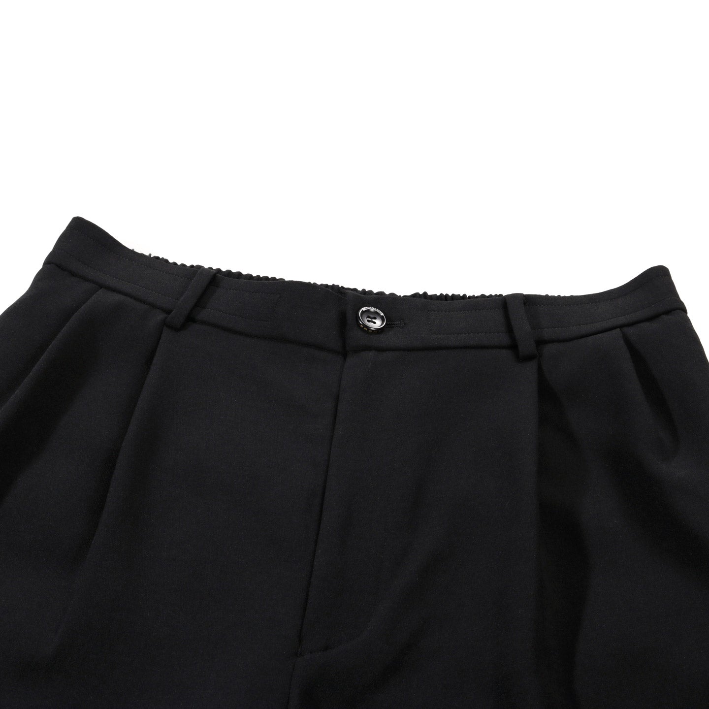 N.HOOLYWOOD 2251-PT51 PLEATED EASY SHORTS BLACK