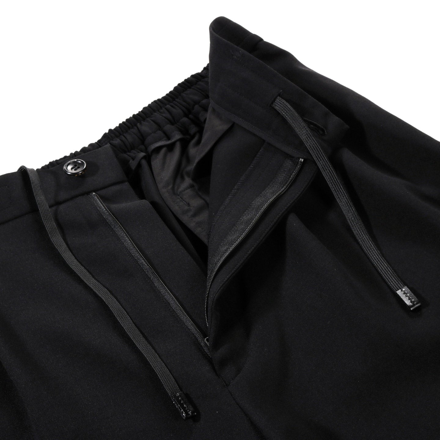 N.HOOLYWOOD 2251-PT51 PLEATED EASY SHORTS BLACK