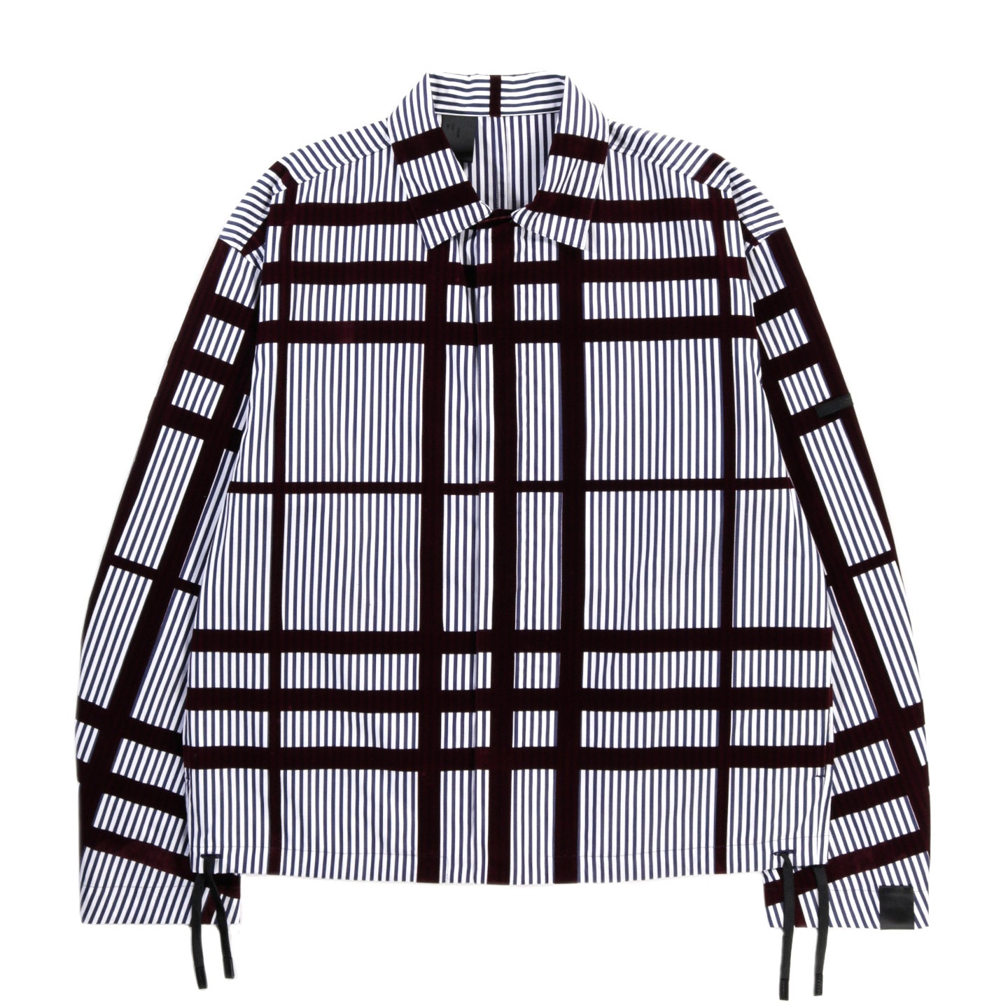 N.HOOLYWOOD 2252-SH25 SHIRT BLOUSON BURGUNDY CHECK