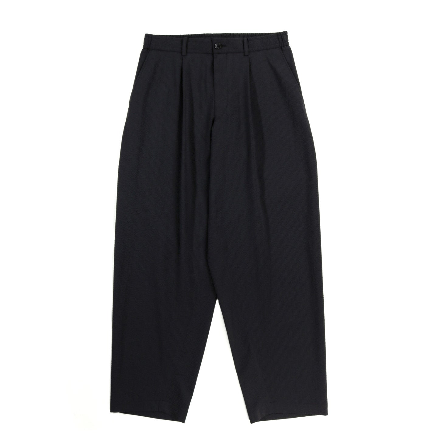 N.HOOLYWOOD 2231-PT20 SEERSUCKER EASY PANTS BLACK