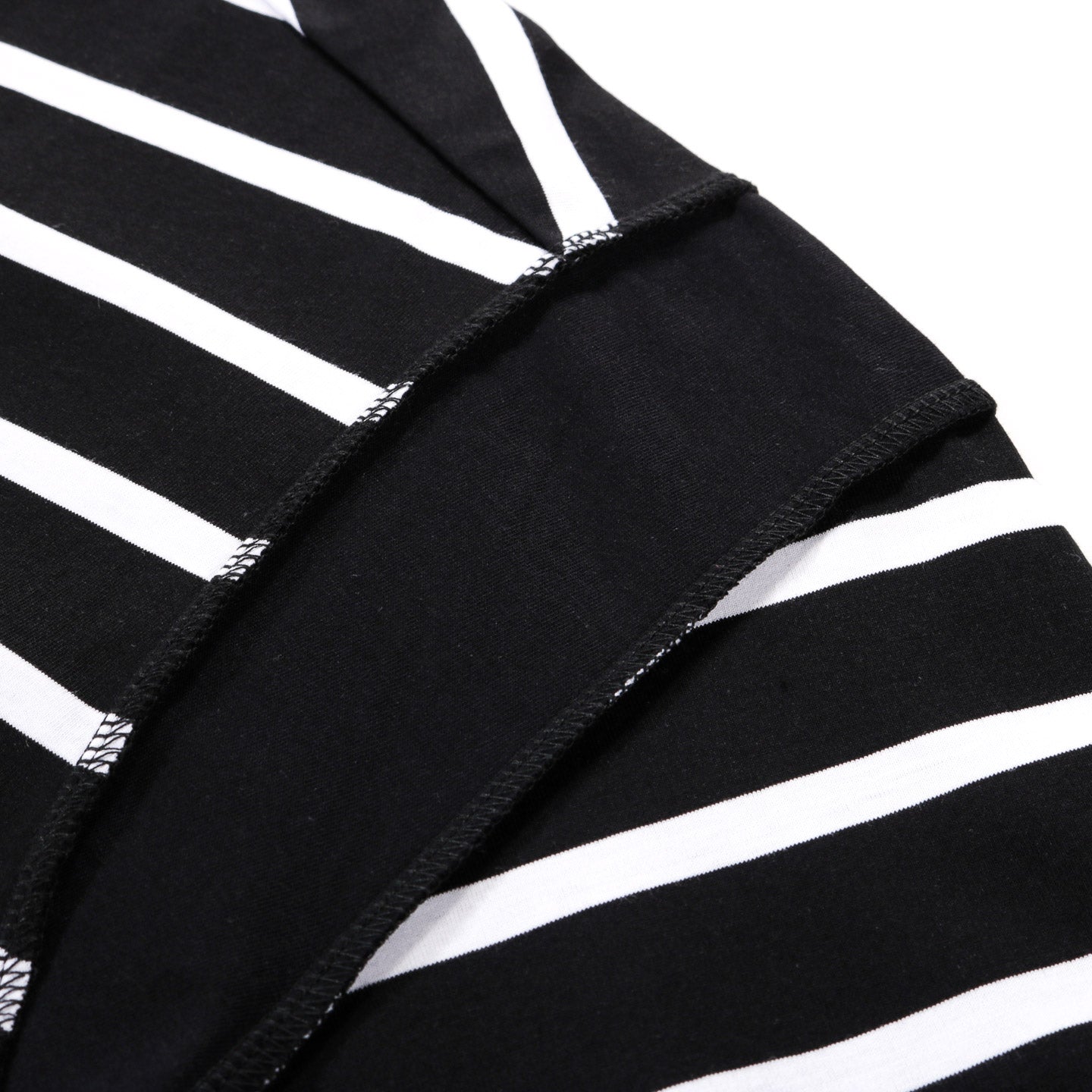 N.HOOLYWOOD 2251-CS53 BORDER STRIPE OVERSIZED T-SHIRT BLACK