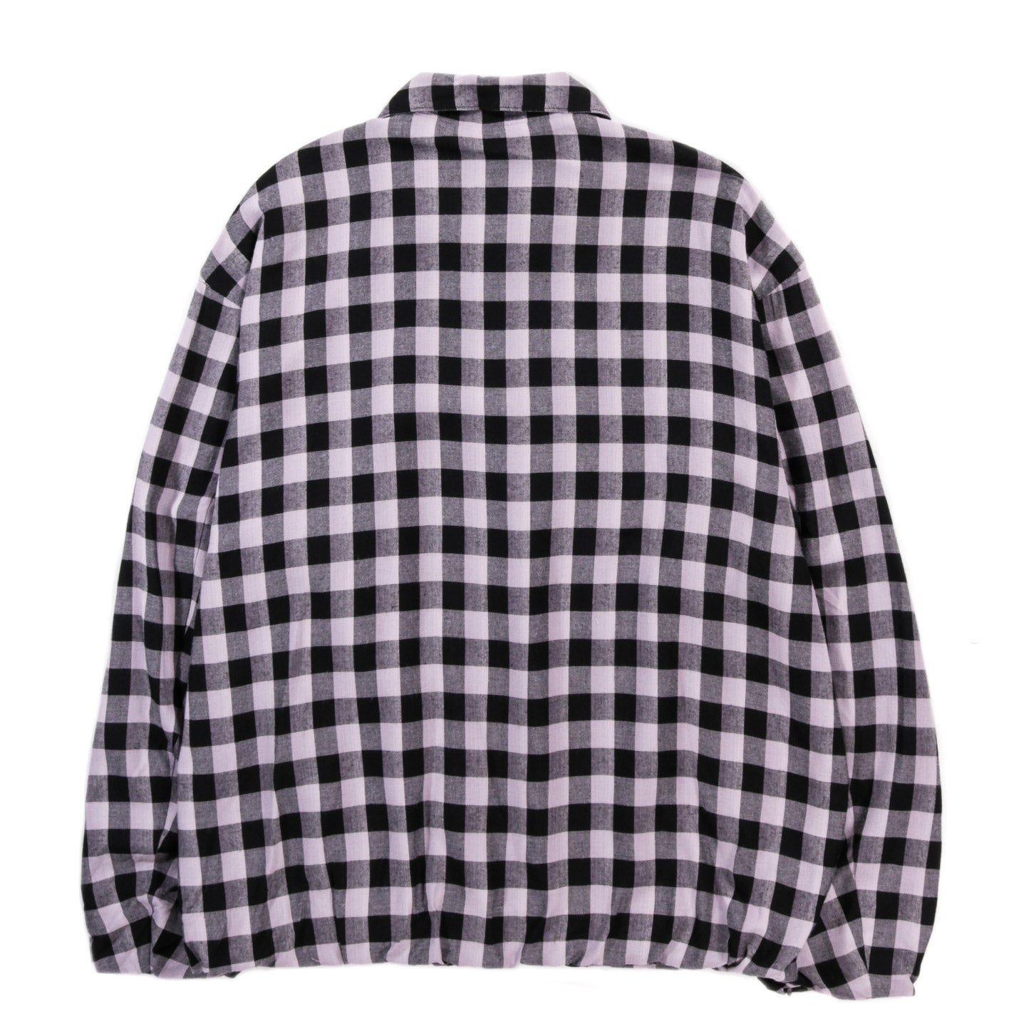N.HOOLYWOOD 2251-BL08 RAYON TRACK BLOUSON BLACK CHECK