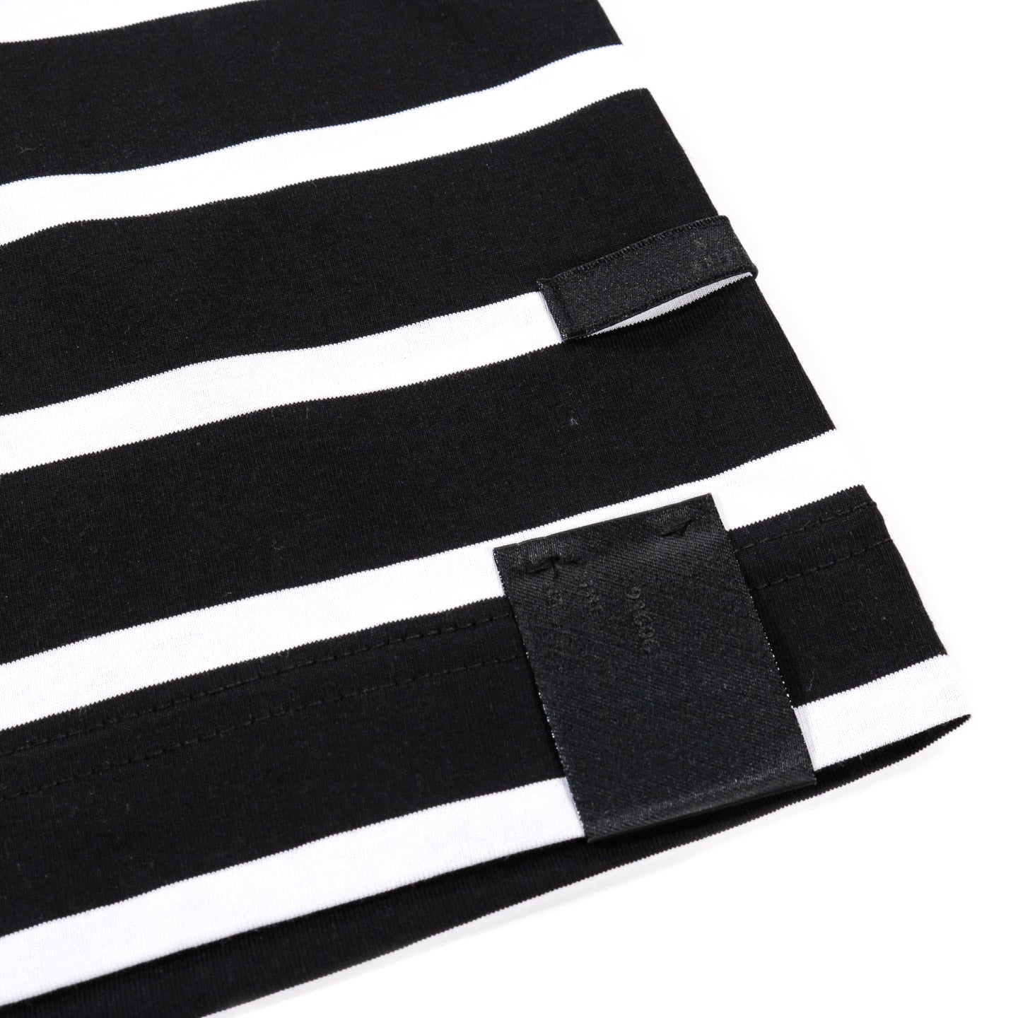N.HOOLYWOOD 2251-CS53 BORDER STRIPE OVERSIZED T-SHIRT BLACK