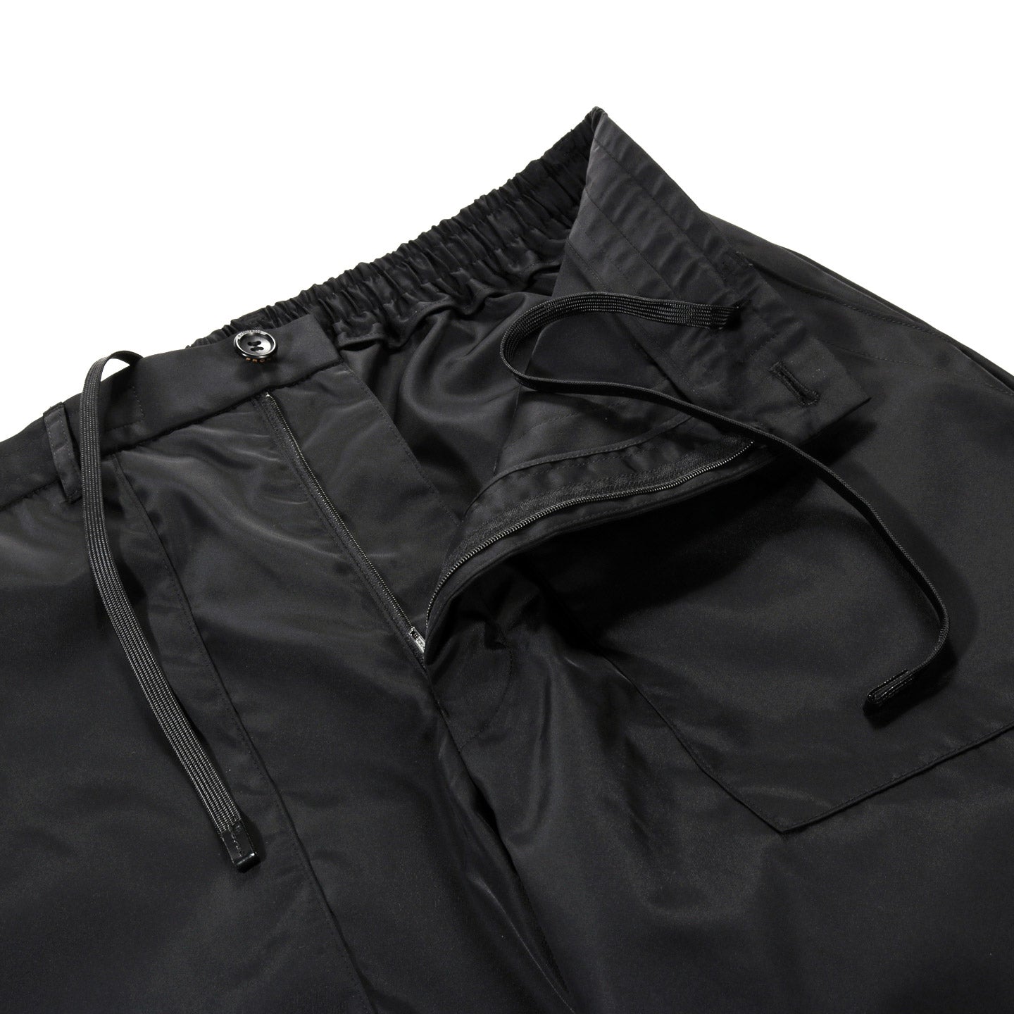 N.HOOLYWOOD 2251-CP27 NYLON FATIGUE EASY PANTS BLACK