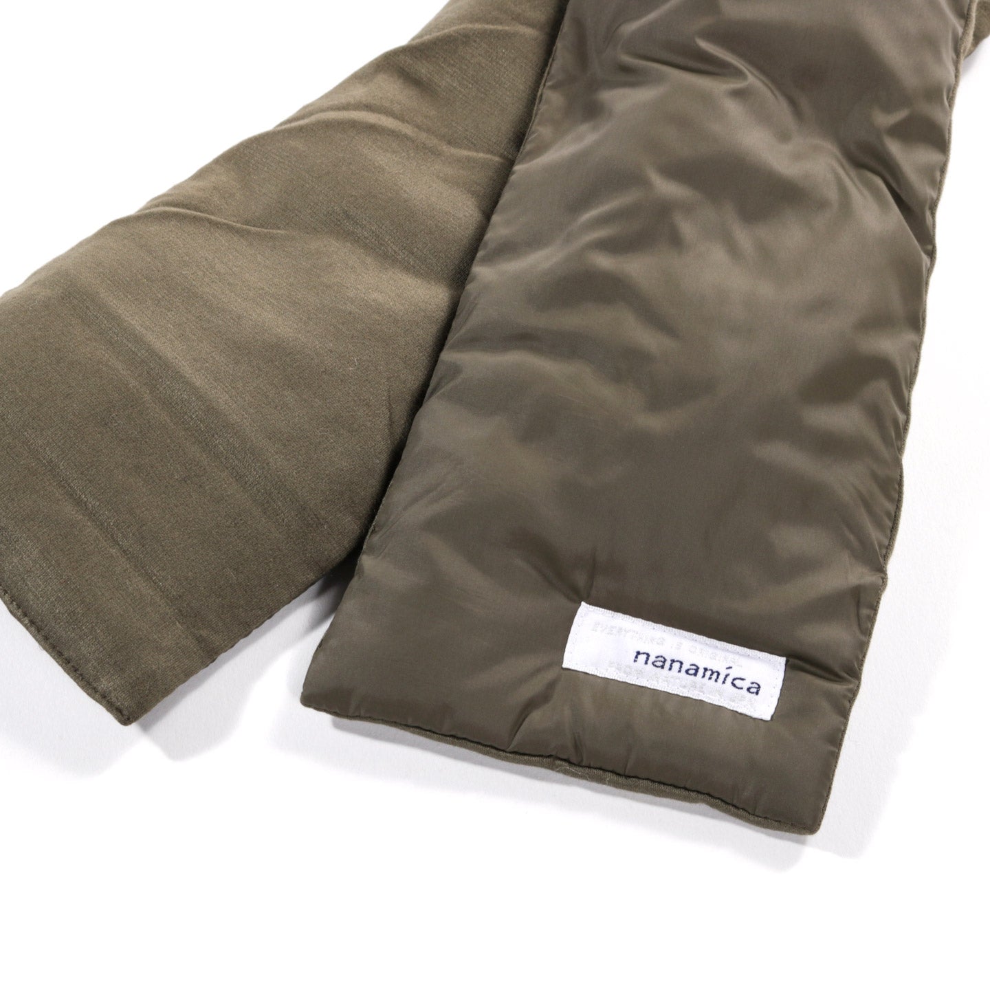 NANAMICA DOWN MUFFLER KHAKI