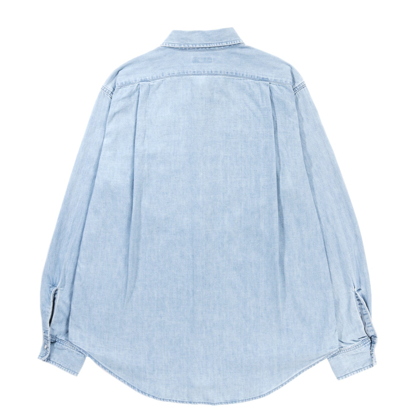 NANAMICA LIGHT DENIM SHIRT INDIGO BLEACH