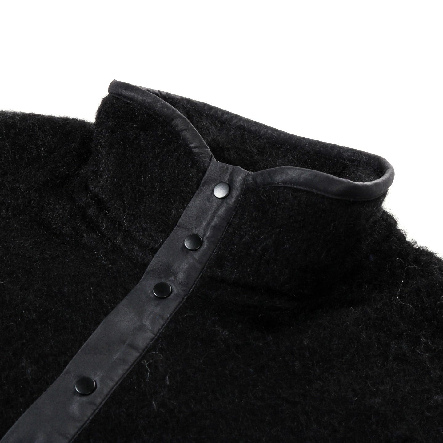 NANAMICA PULLOVER MOHAIR SWEATER BLACK