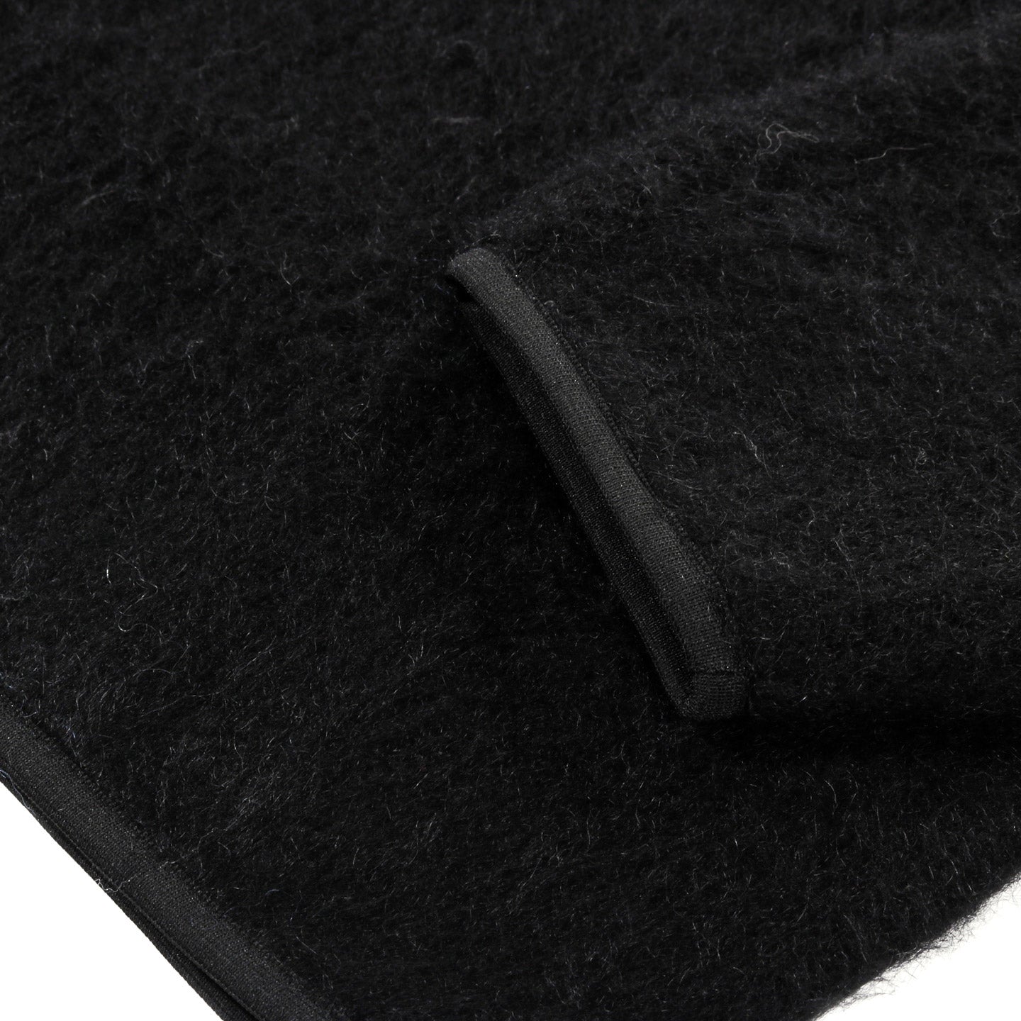 NANAMICA PULLOVER MOHAIR SWEATER BLACK