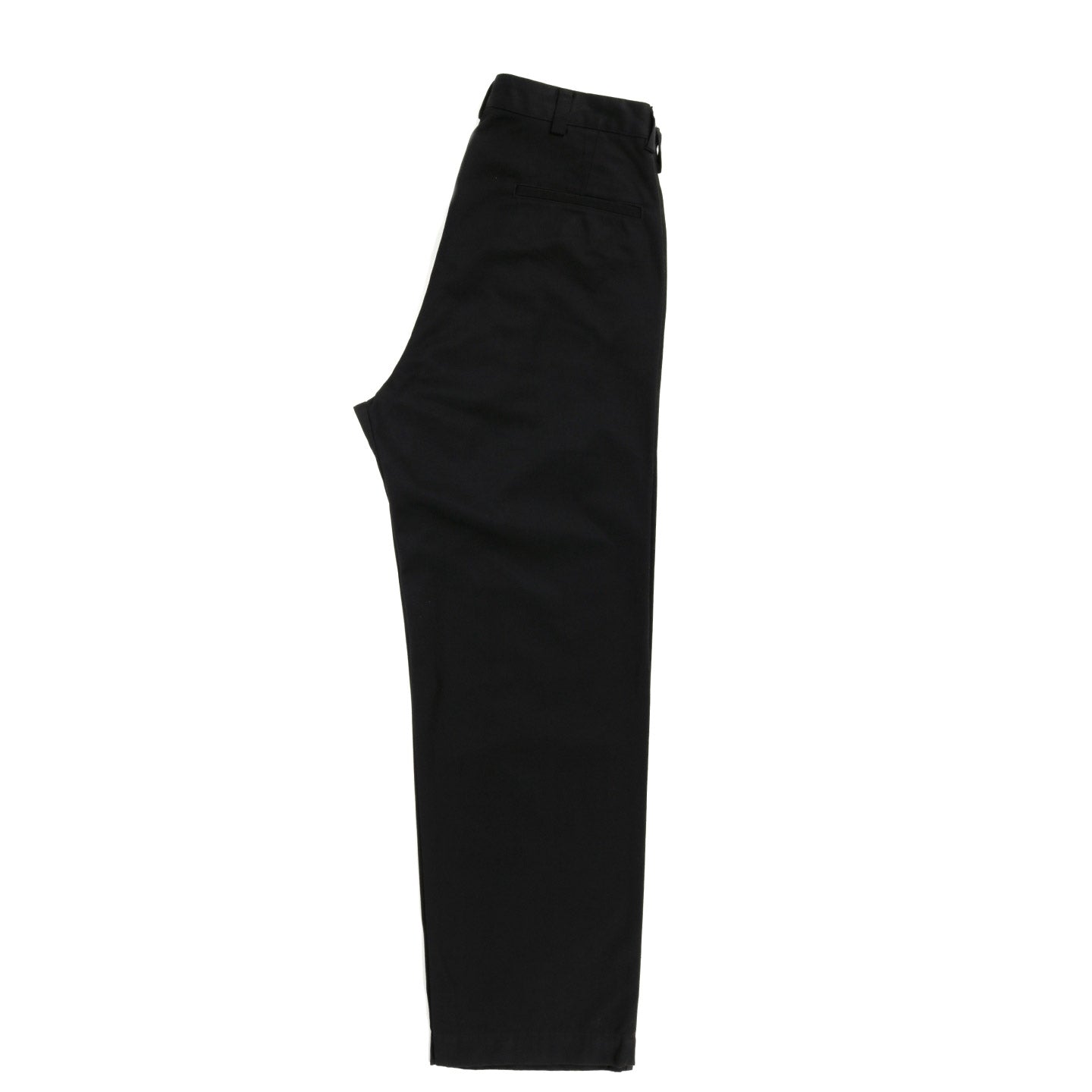 NANAMICA WIDE STRAIGHT CHINO PANTS BLACK
