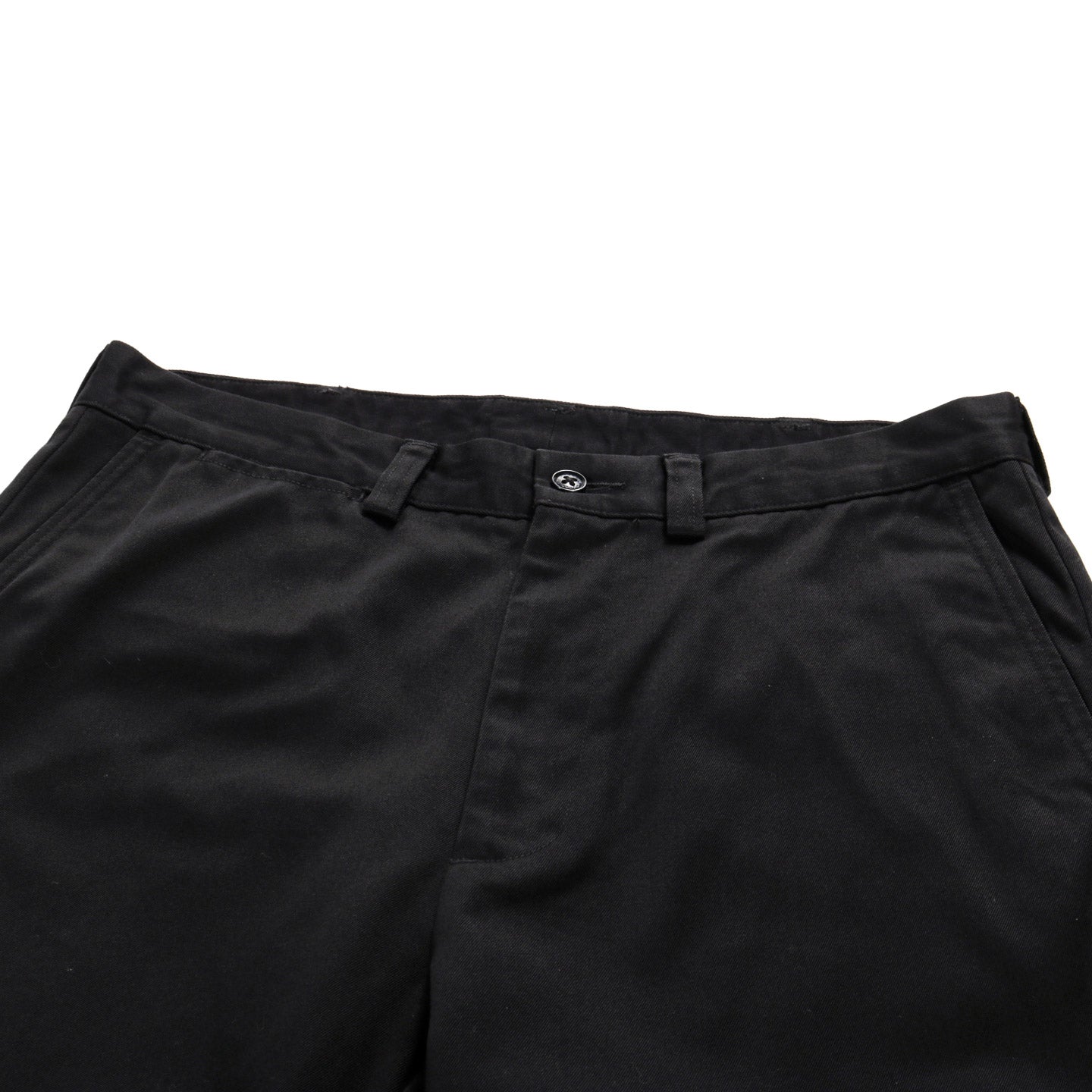 NANAMICA WIDE STRAIGHT CHINO PANTS BLACK
