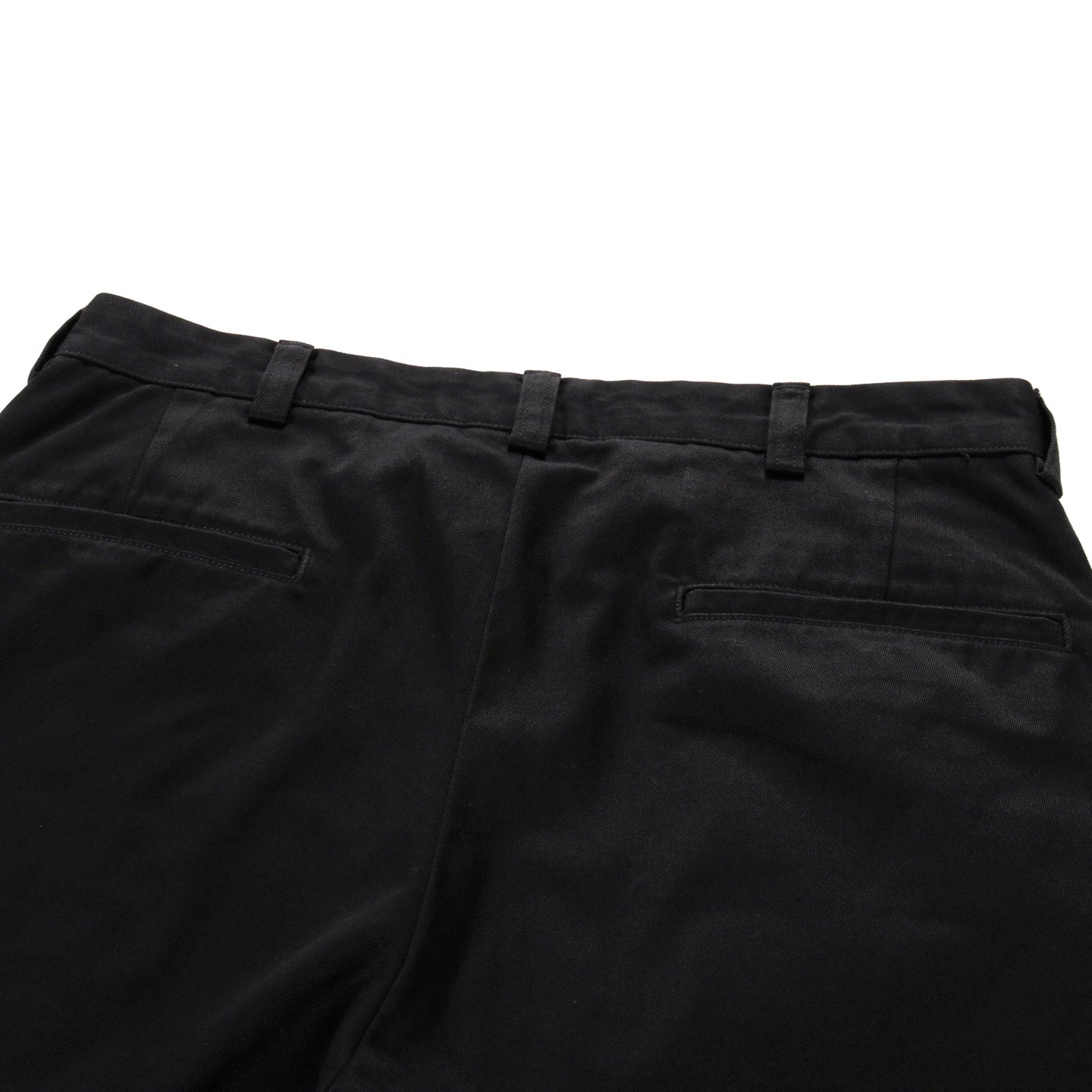 NANAMICA WIDE STRAIGHT CHINO PANTS BLACK