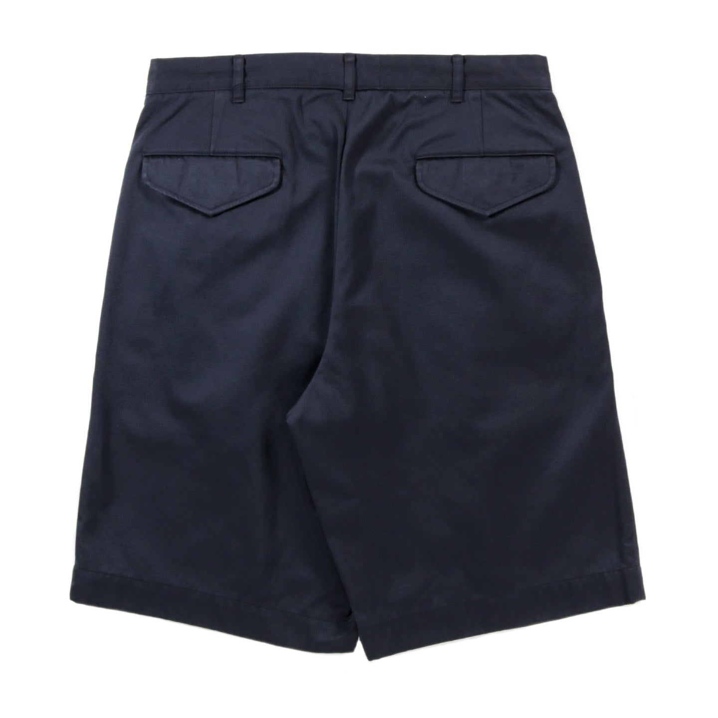 NANAMICA DOUBLE PLEAT CHINO SHORTS NAVY