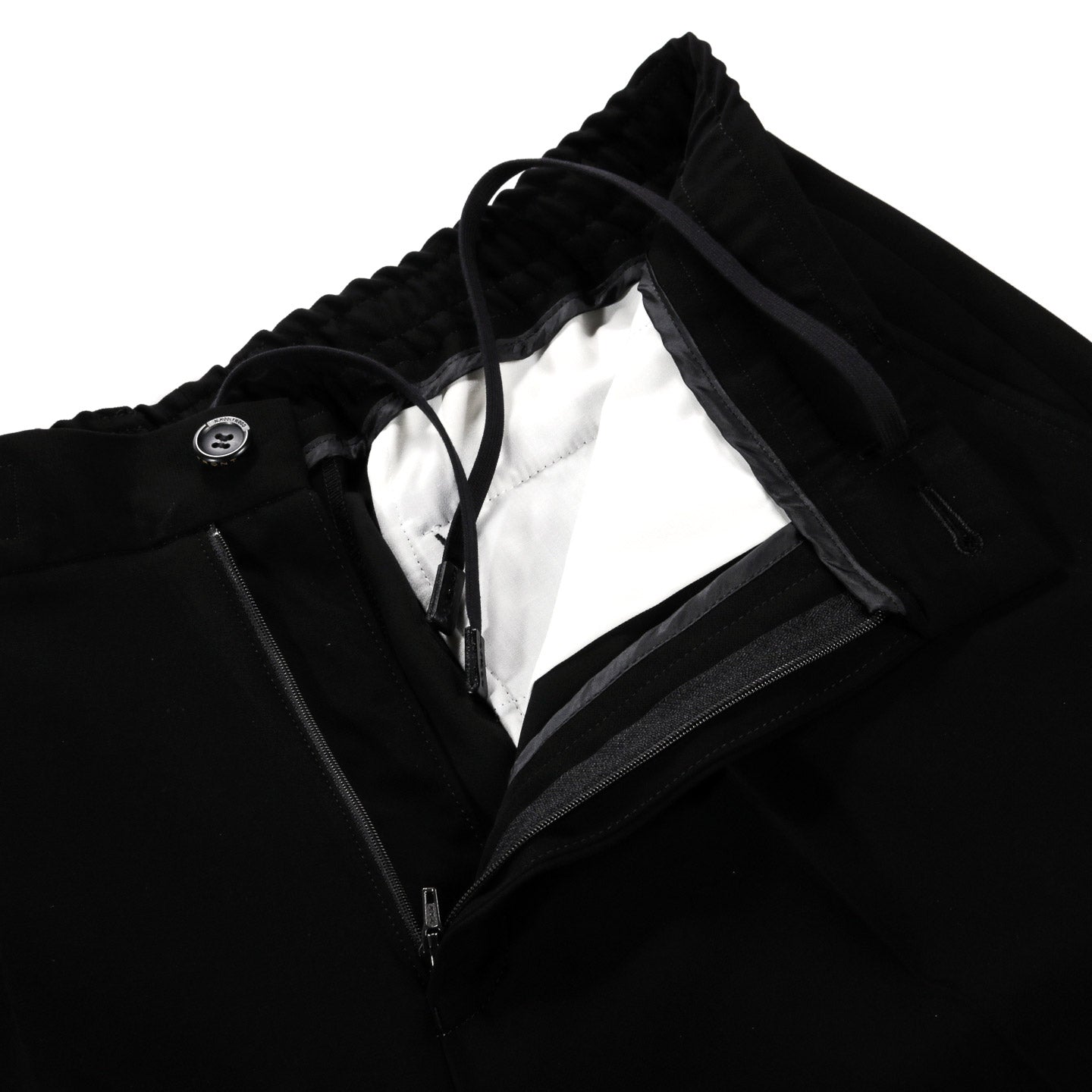 N.HOOLYWOOD PT06-095 WIDE EASY SUIT PANTS BLACK