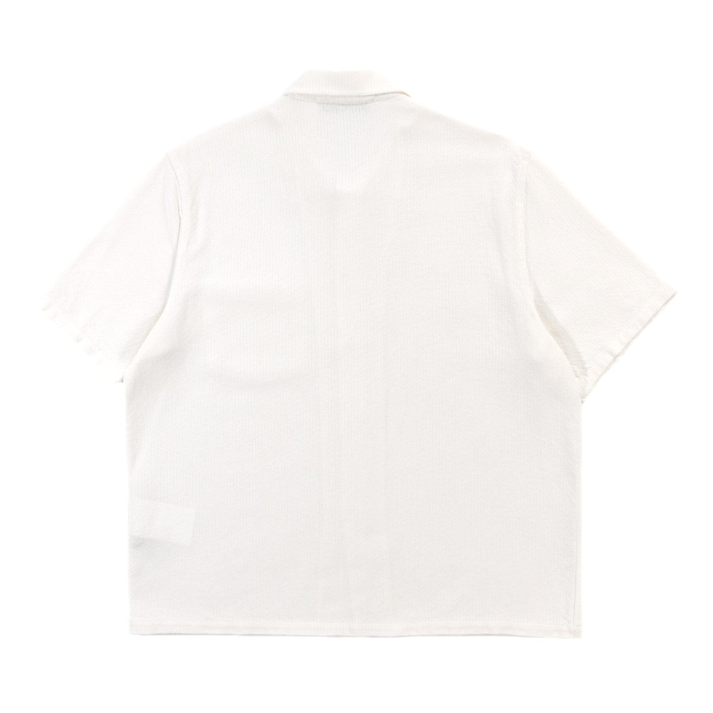 OUR LEGACY BOX SHIRT SHORTSLEEVE WHITE CROCHET WEAVE