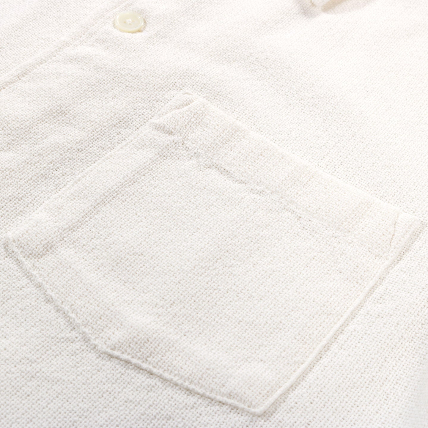 OUR LEGACY BOX SHIRT SHORTSLEEVE WHITE CROCHET WEAVE