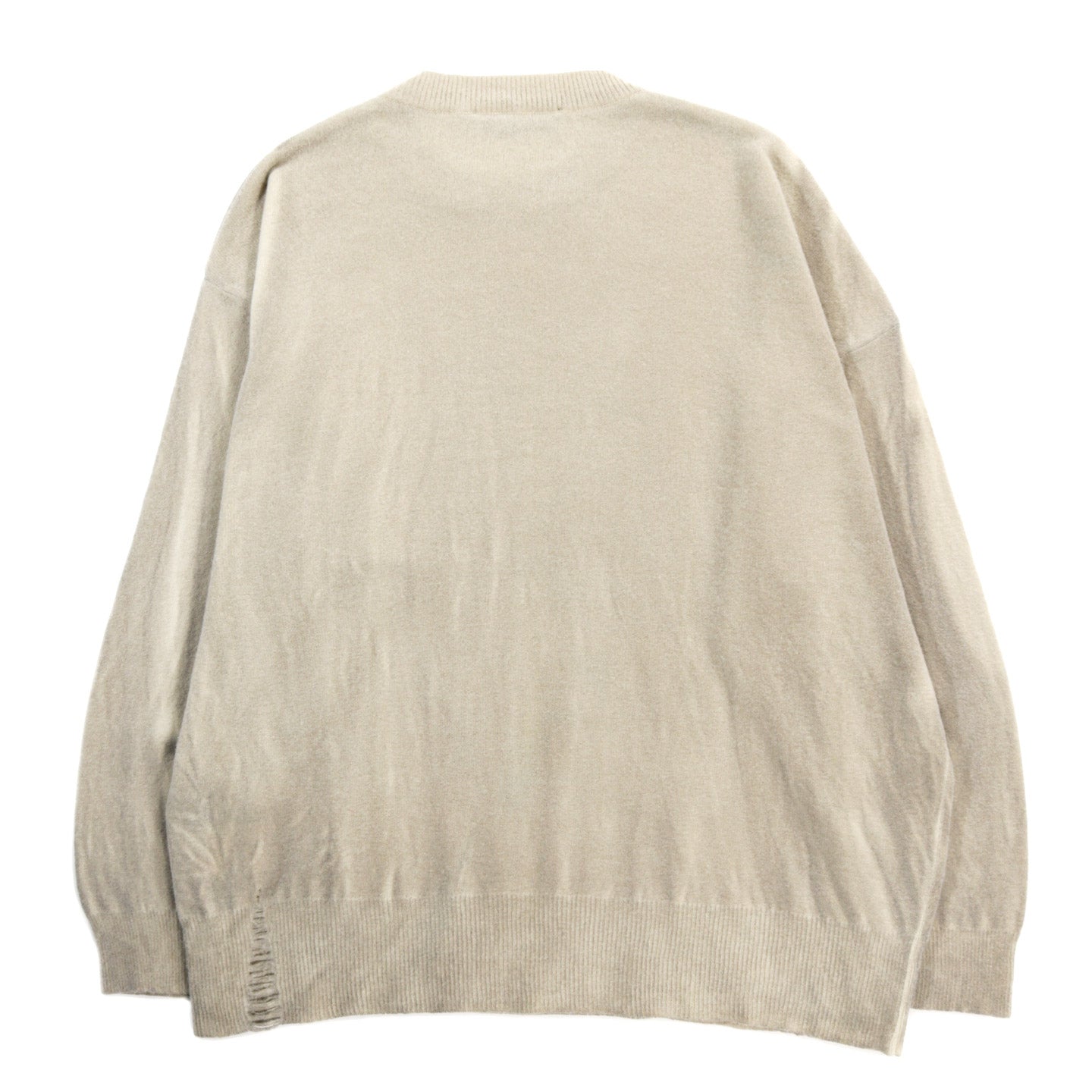 OUR LEGACY SLANT KNIT MOSS SPRAY DYE CHERUB WOOL