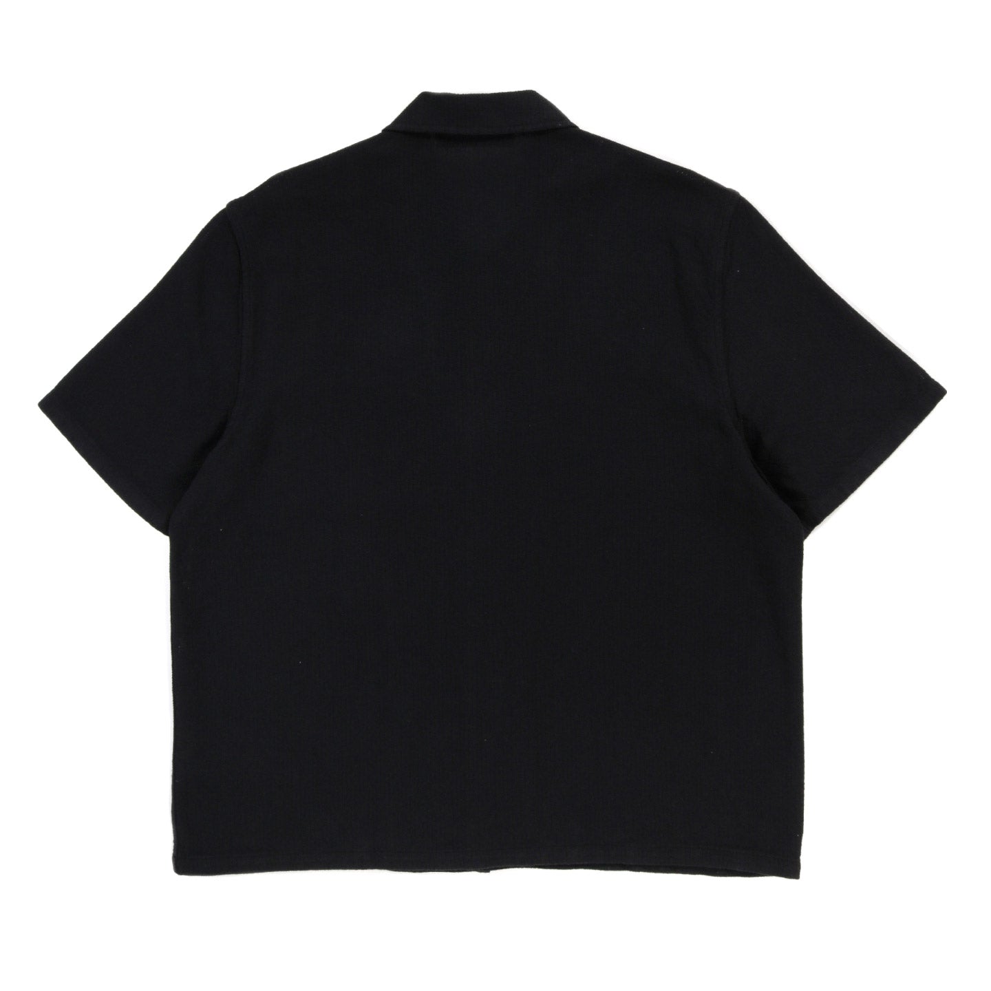 OUR LEGACY BOX SHIRT SHORTSLEEVE BLACK CROCHET WEAVE