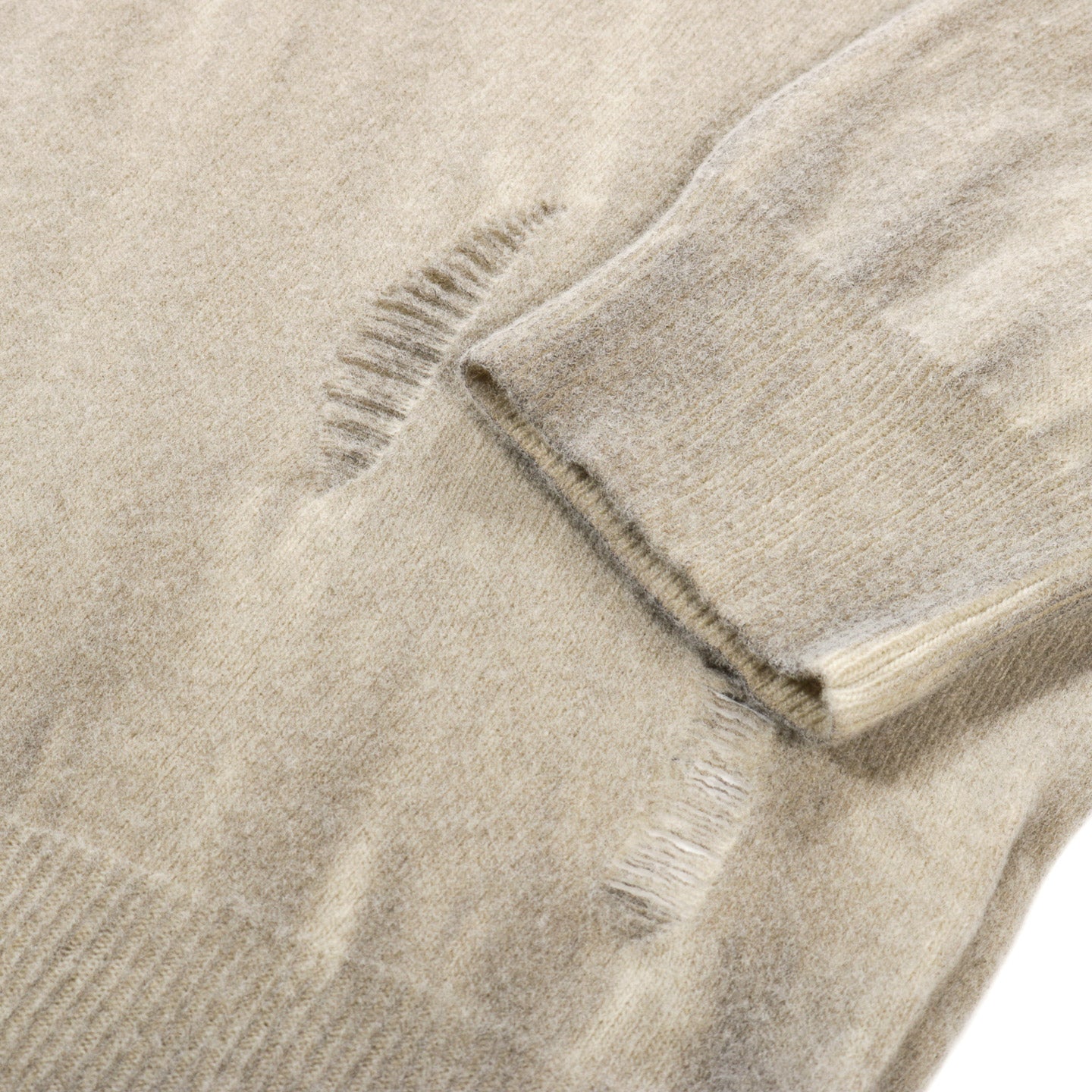 OUR LEGACY SLANT KNIT MOSS SPRAY DYE CHERUB WOOL