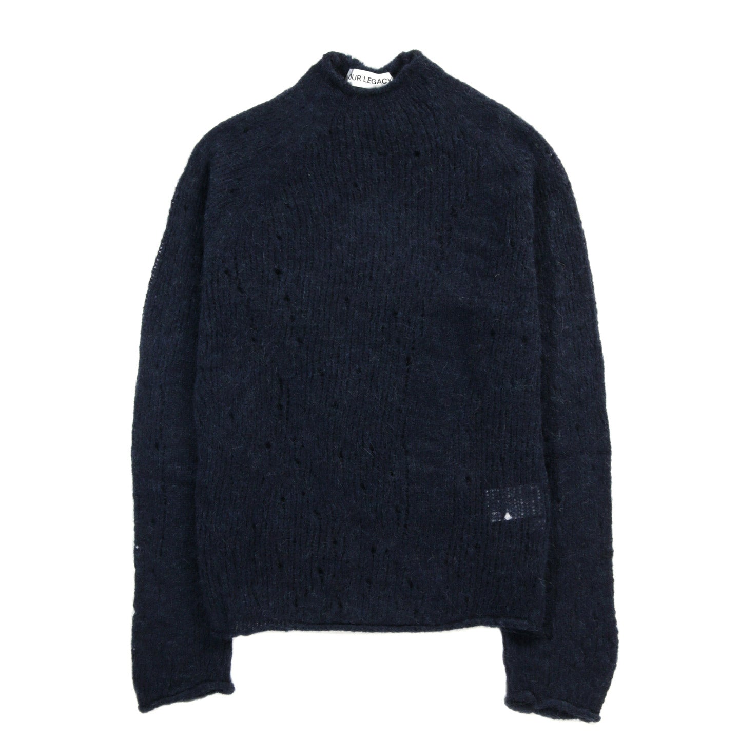 OUR LEGACY RIDER POPOVER BLENDED BLUE JAGGED ALPACA
