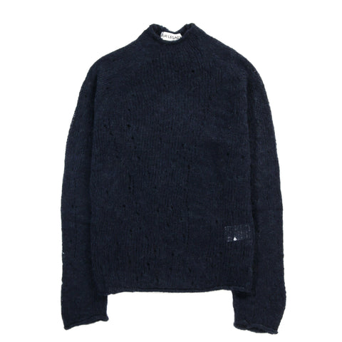 OUR LEGACY RIDER POPOVER BLENDED BLUE JAGGED ALPACA