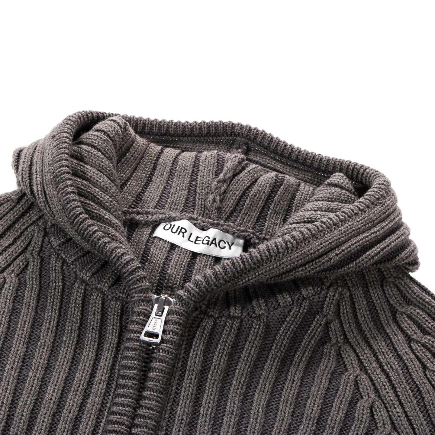 OUR LEGACY LEVEL HOOD SAGE STRIPE DRY MERINO WOOL