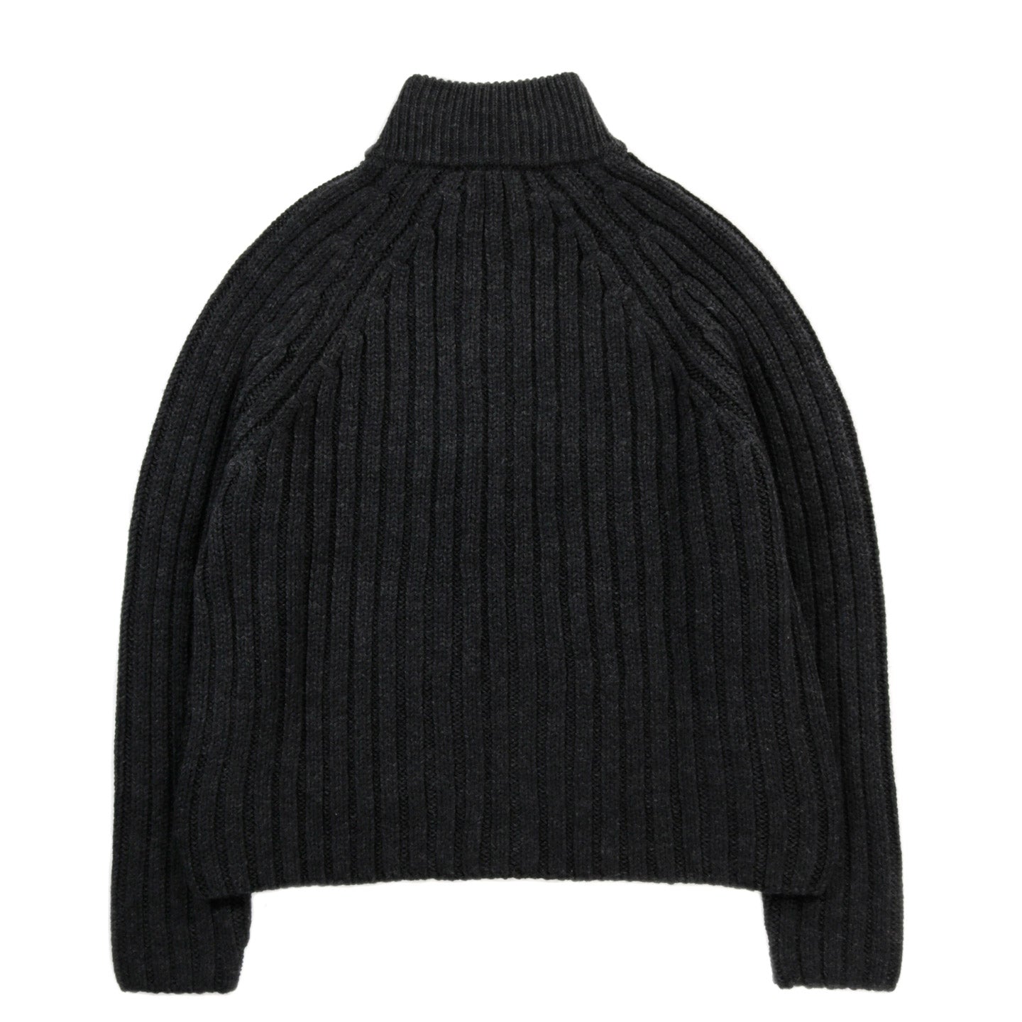OUR LEGACY ULTRA ZIP FUNNEL CHARCOAL DRY MERINO WOOL