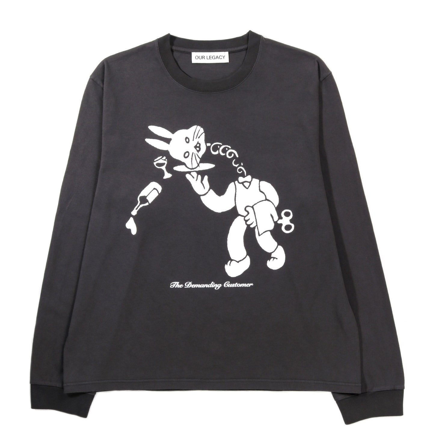 OUR LEGACY TOUR LONGSLEEVE LAST SUPPER PRINT BLACK