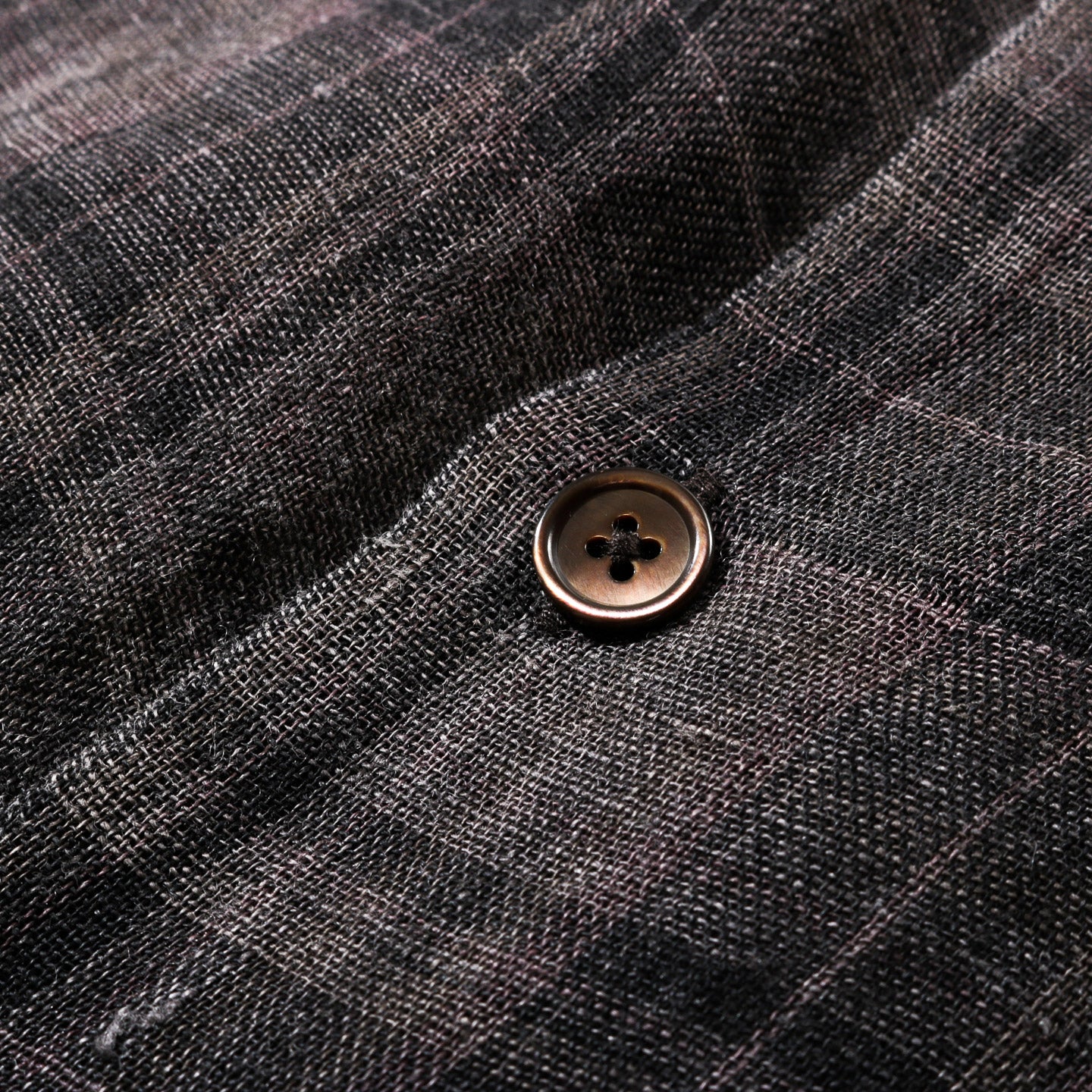 OUR LEGACY ABOVE SHIRT PENUMBRA CHECK SHEERCOAT LINEN