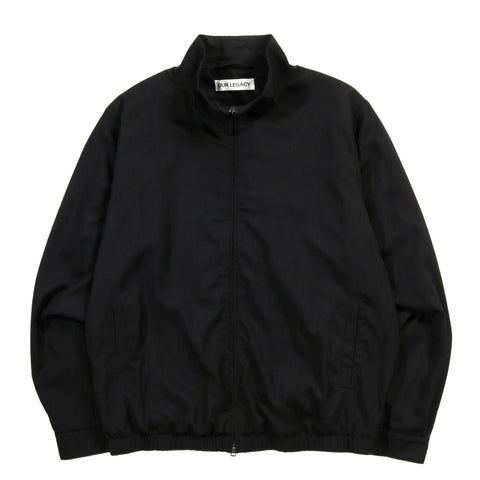 OUR LEGACY CASINO JACKET CROW BLACK NIGHT DRAPE TWILL