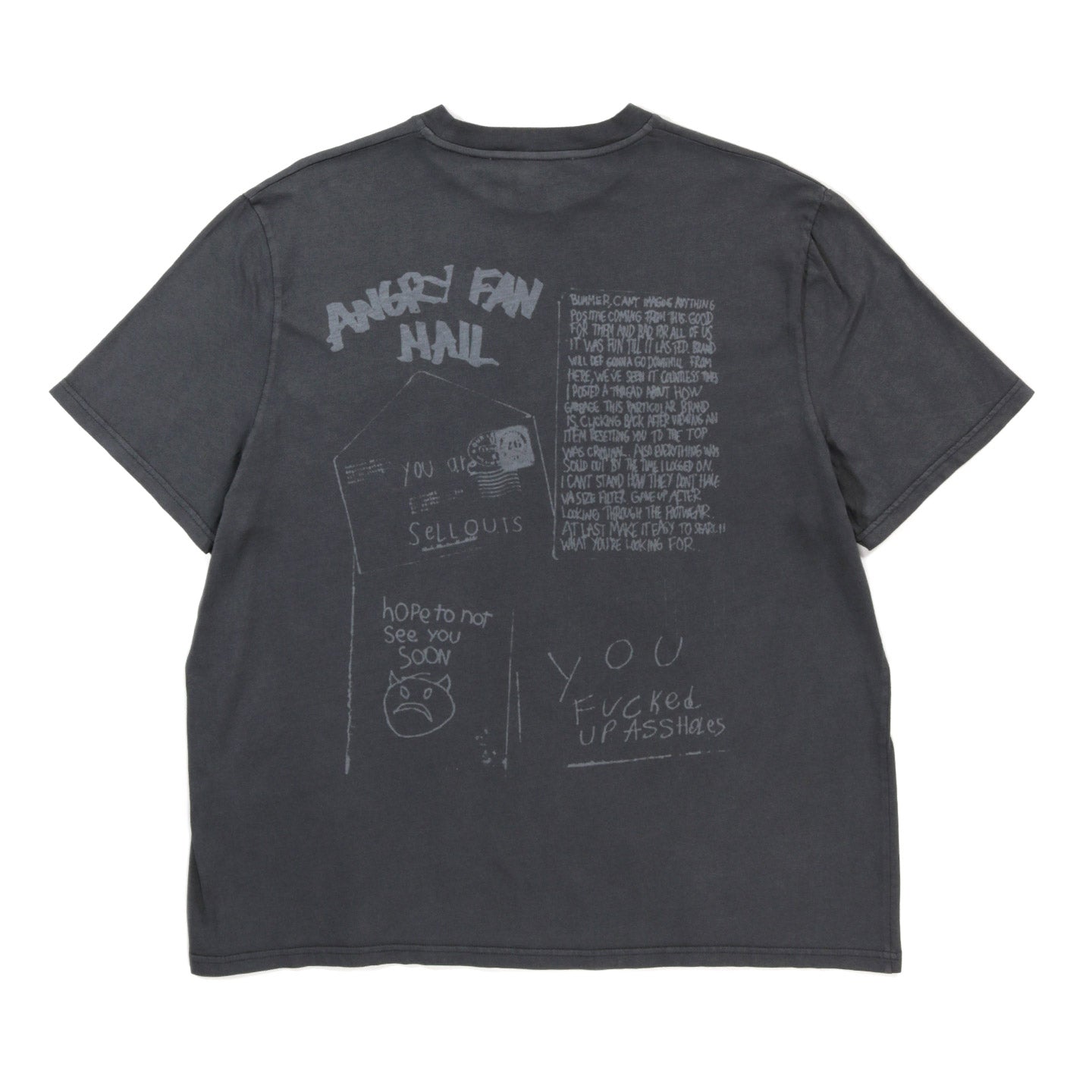 OUR LEGACY BOX T-SHIRT ANGRY FAN MAIL PRINT