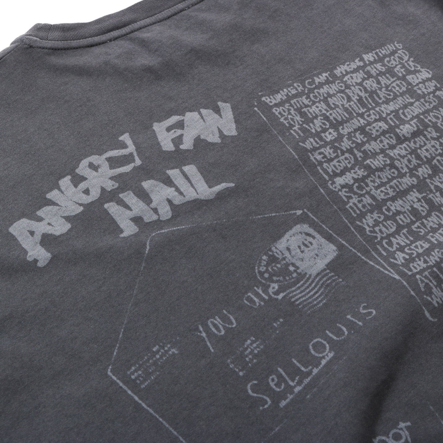 OUR LEGACY BOX T-SHIRT ANGRY FAN MAIL PRINT