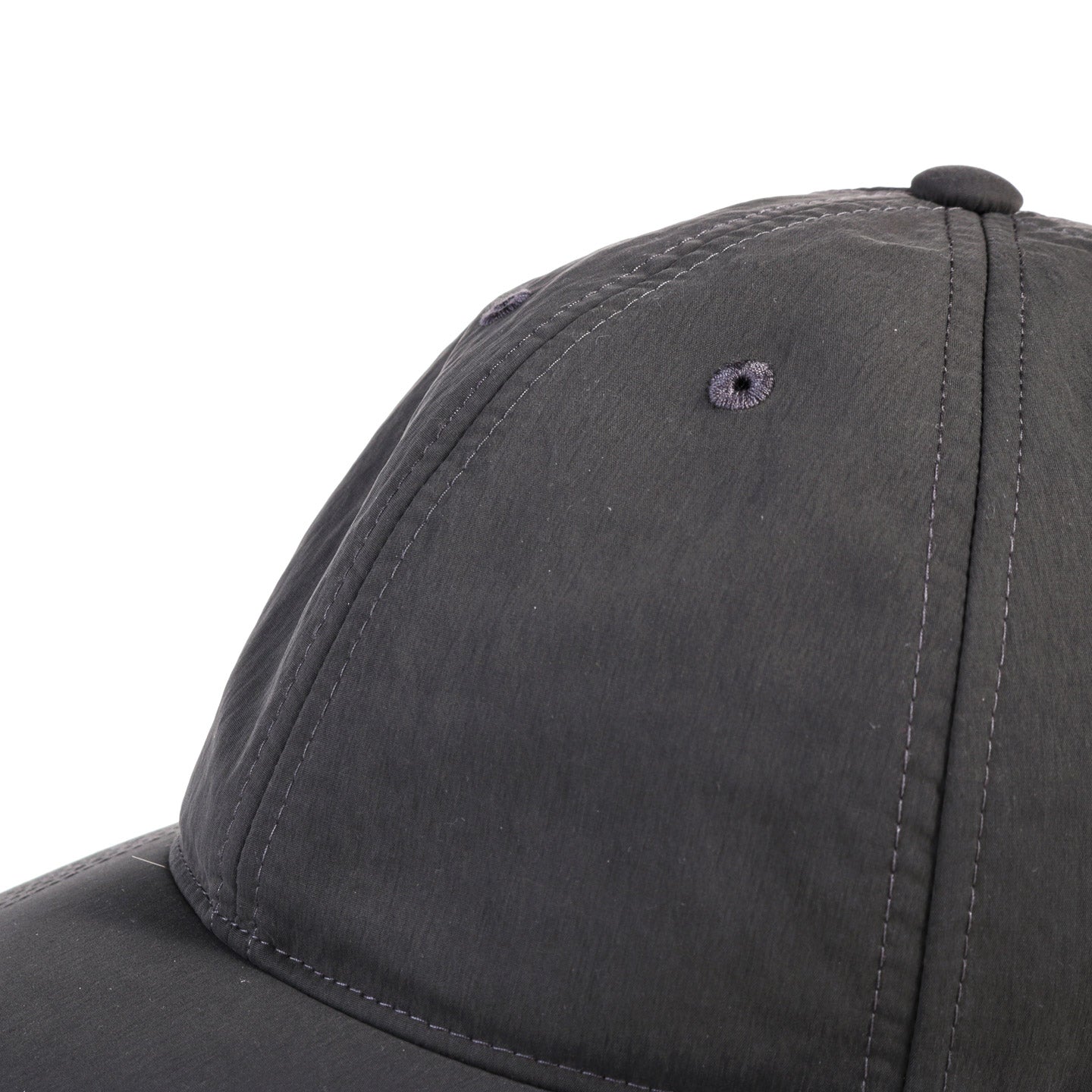 OUR LEGACY BALLCAP VAPOR CHARCOAL PEACHED NYLON