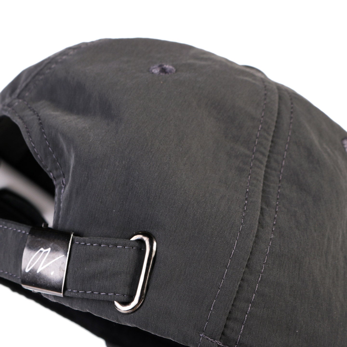 OUR LEGACY BALLCAP VAPOR CHARCOAL PEACHED NYLON