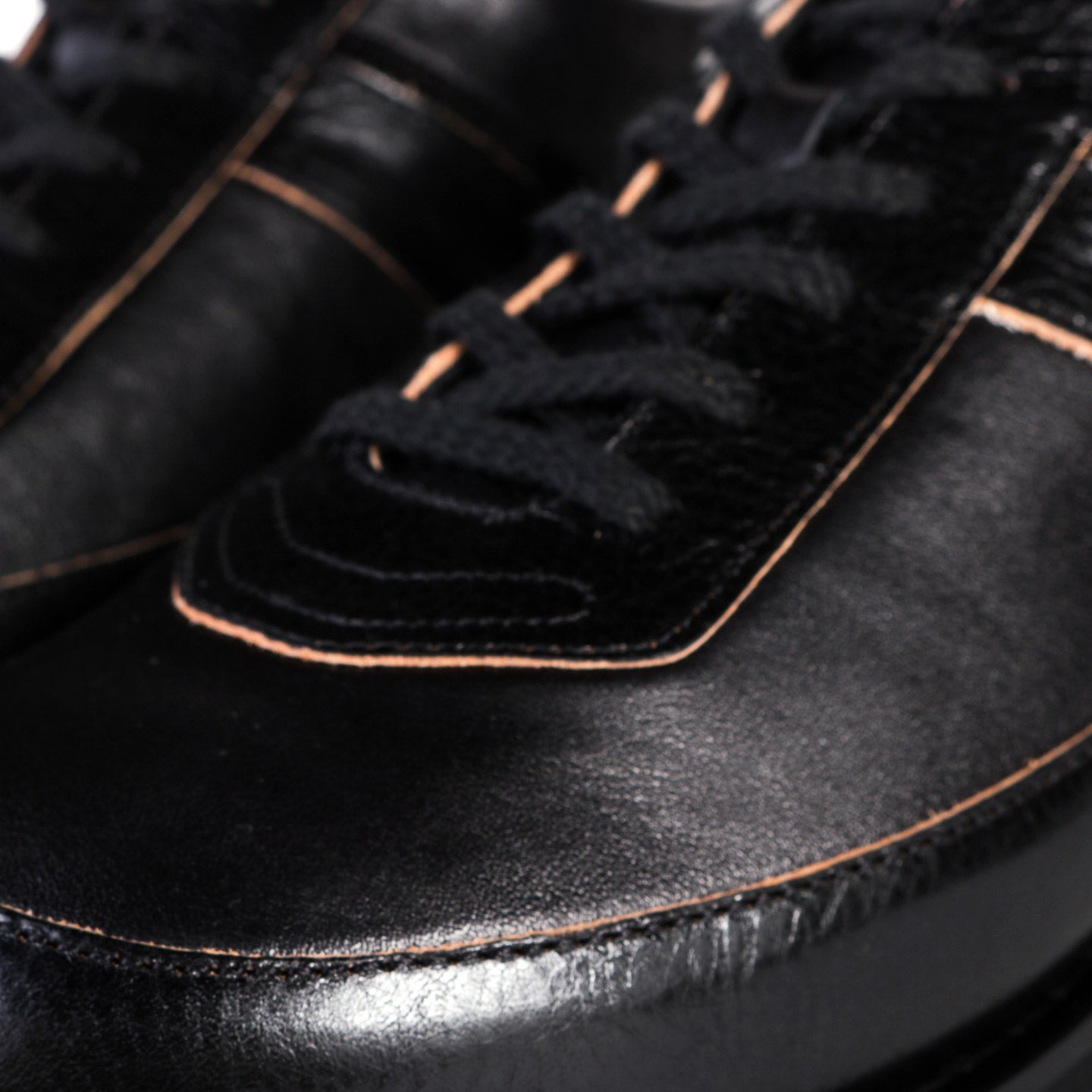 OUR LEGACY TEN PIN SHOE BLACK STRIKE LEATHER