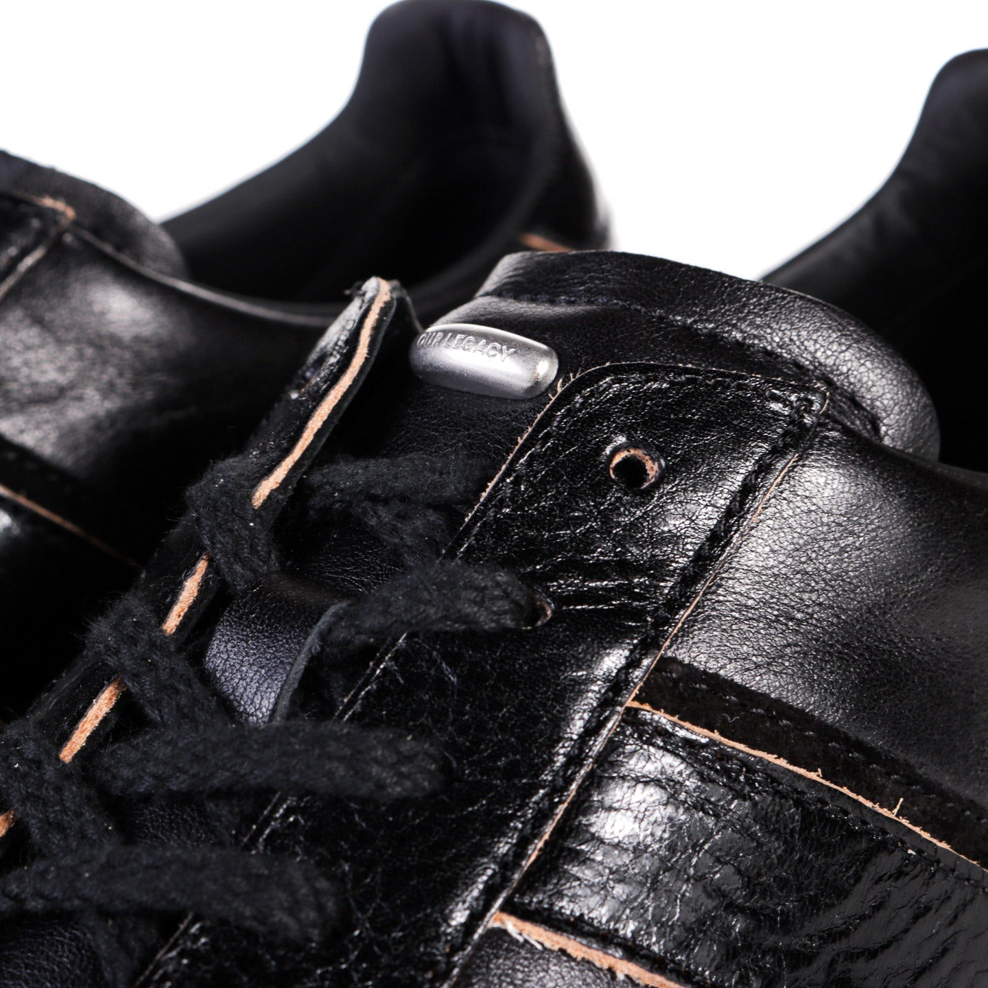 OUR LEGACY TEN PIN SHOE BLACK STRIKE LEATHER