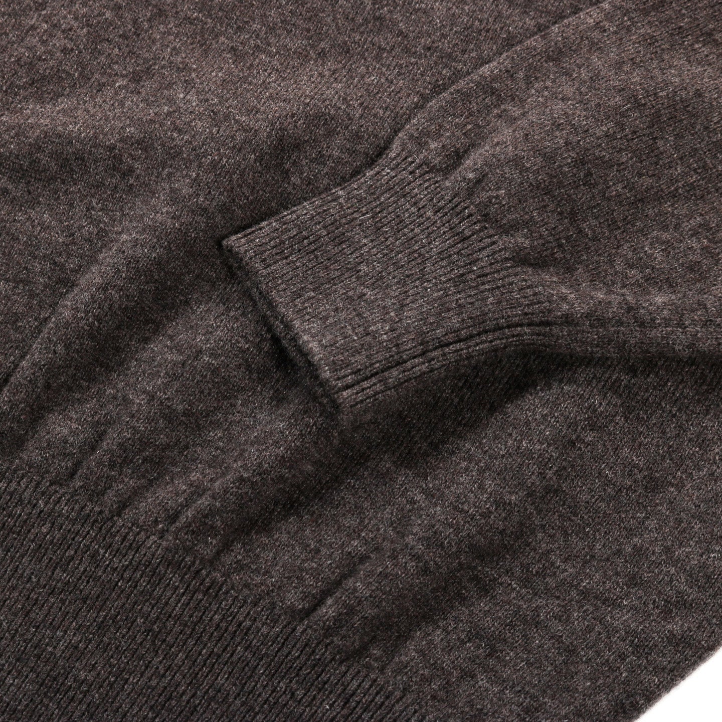 ORSLOW WOOL CREW NECK SWEATER BROWN
