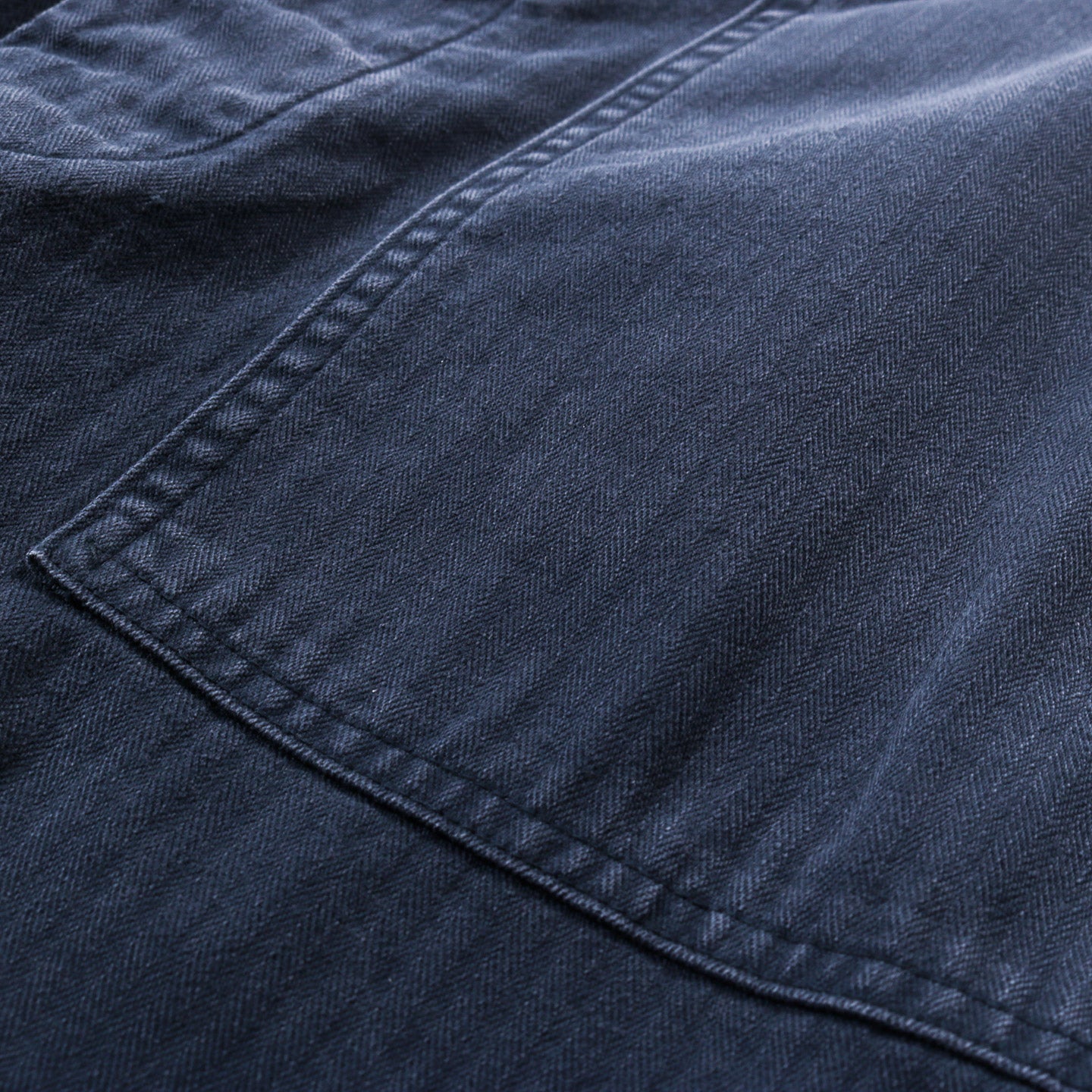 ORSLOW HERRINGBONE TWILL SUMMER FATIGUE PANTS NAVY