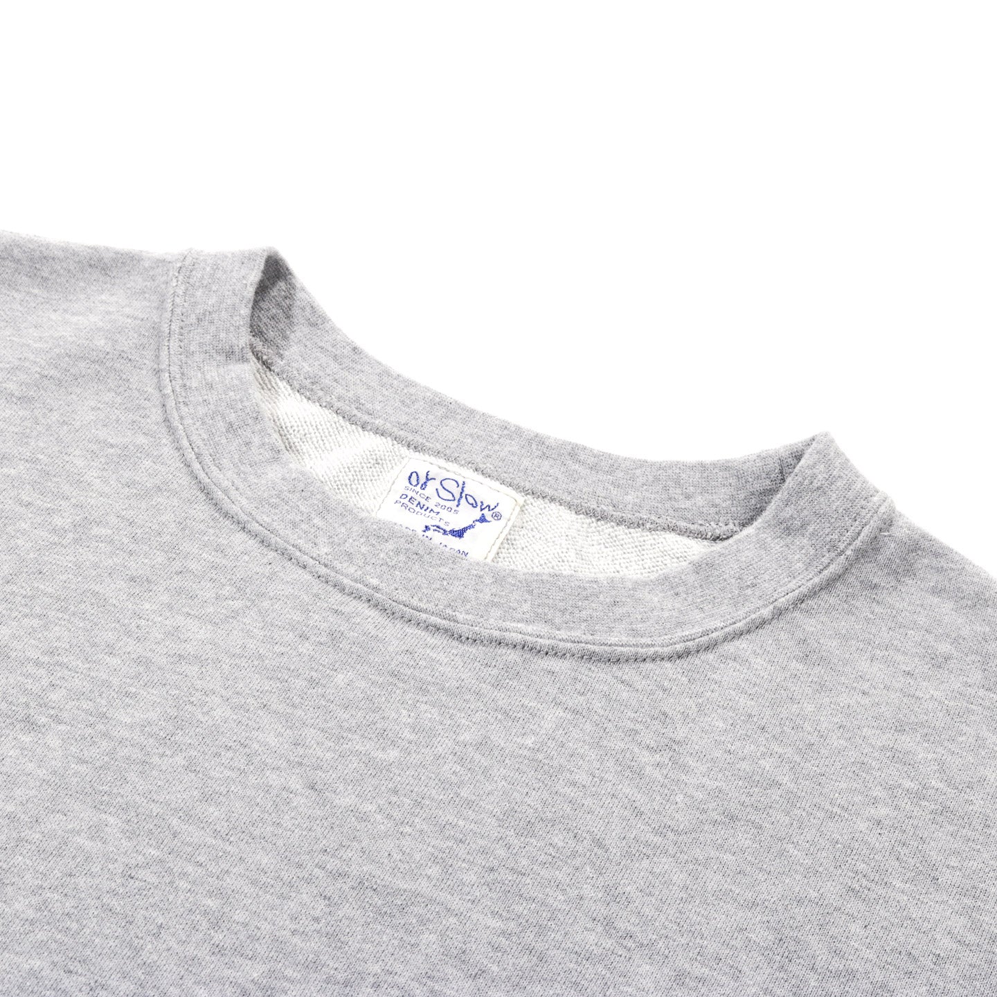 ORSLOW LIGHTWEIGHT FRENCH TERRY CREWNECK SWEATSHIRT HEATHER GREY