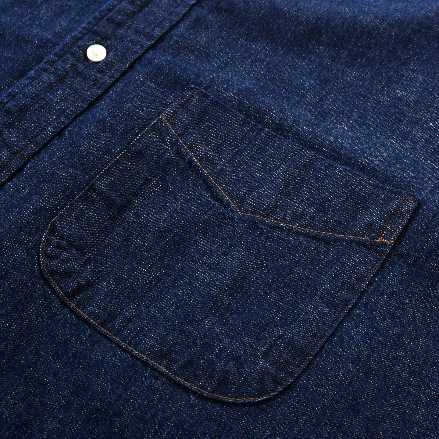 ORSLOW DENIM STANDARD BUTTON DOWN SHIRT ONE WASH