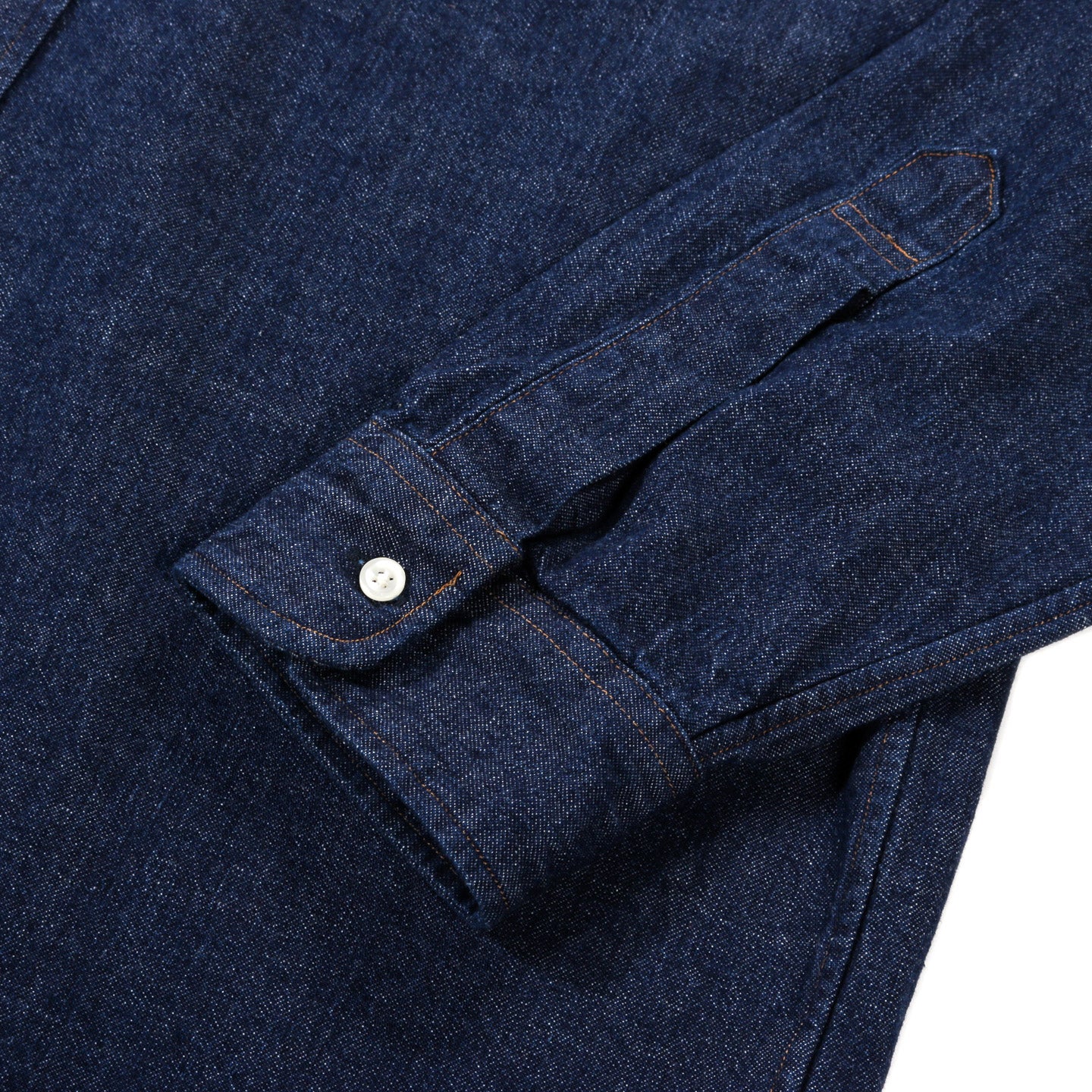 ORSLOW DENIM STANDARD BUTTON DOWN SHIRT ONE WASH