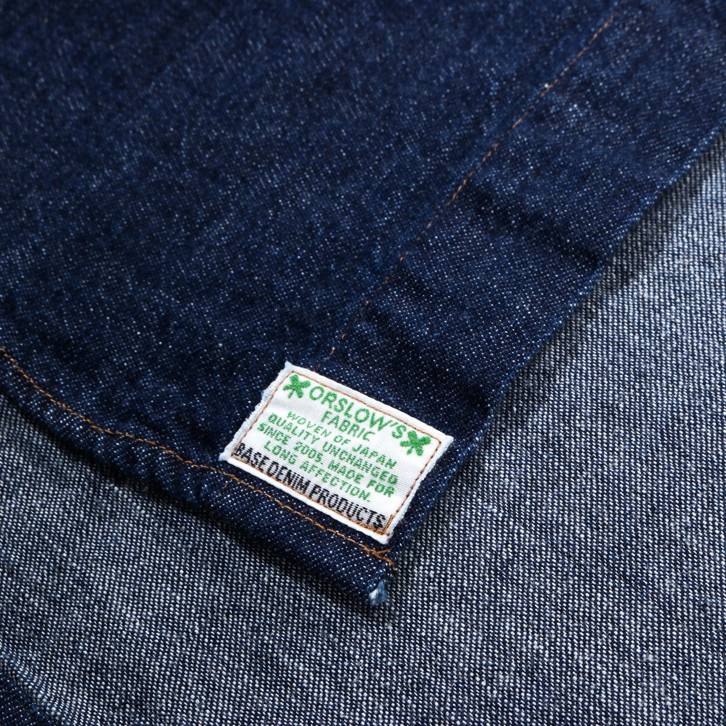 ORSLOW DENIM STANDARD BUTTON DOWN SHIRT ONE WASH