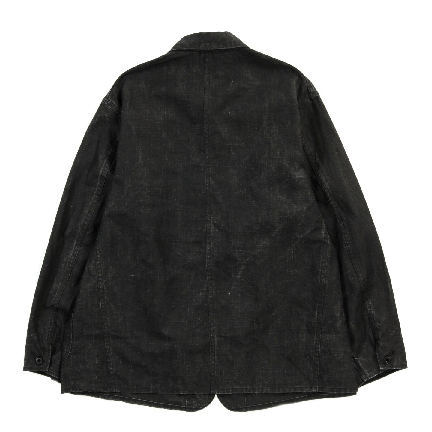 ORSLOW WWII 1940'S SUMI COATED LINEN COVERALL BLACK