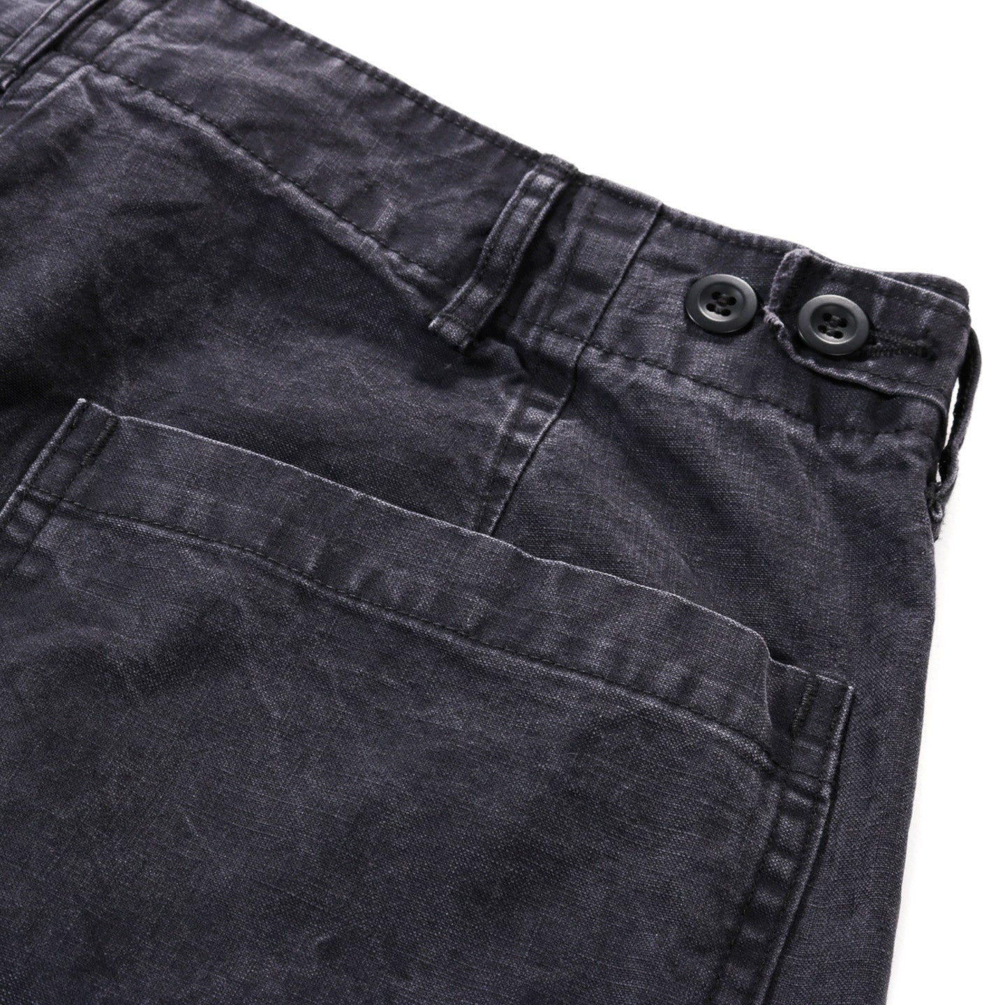 ORSLOW SUMMER FATIGUE PANTS BLACK