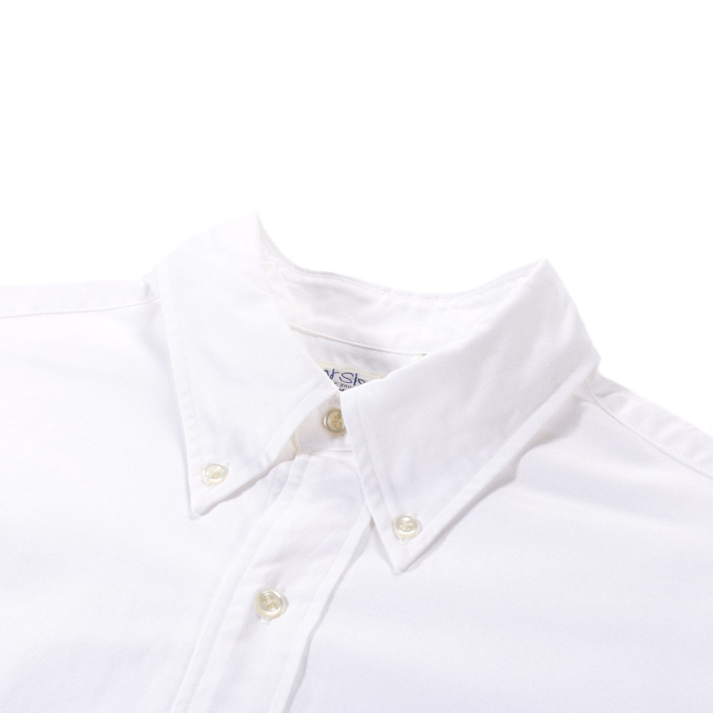 ORSLOW OXFORD STANDARD BUTTON DOWN SHIRT WHITE