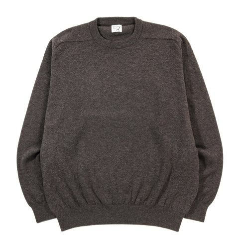 ORSLOW WOOL CREW NECK SWEATER BROWN